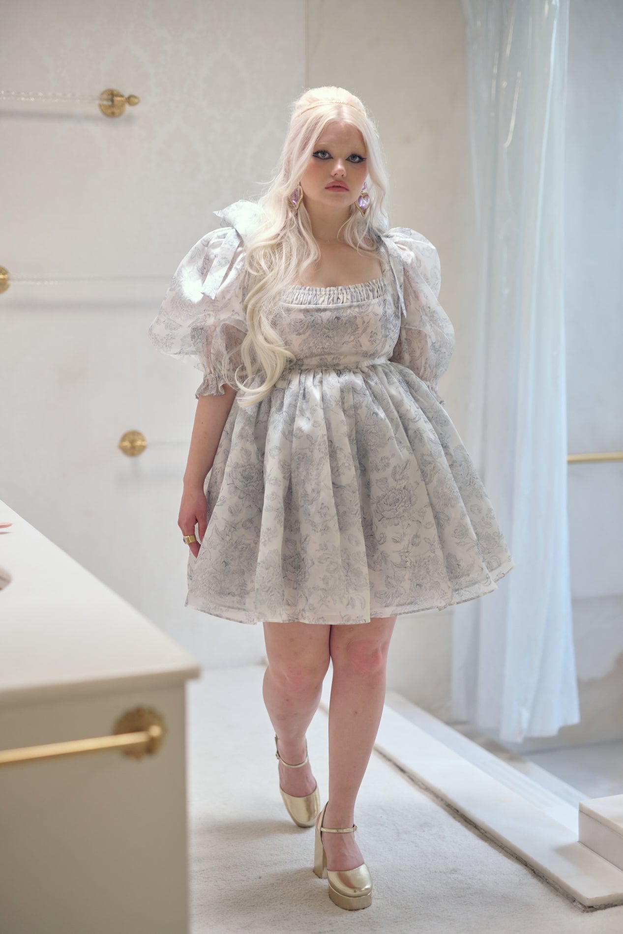 The Austen Da Vinci Puff Dress