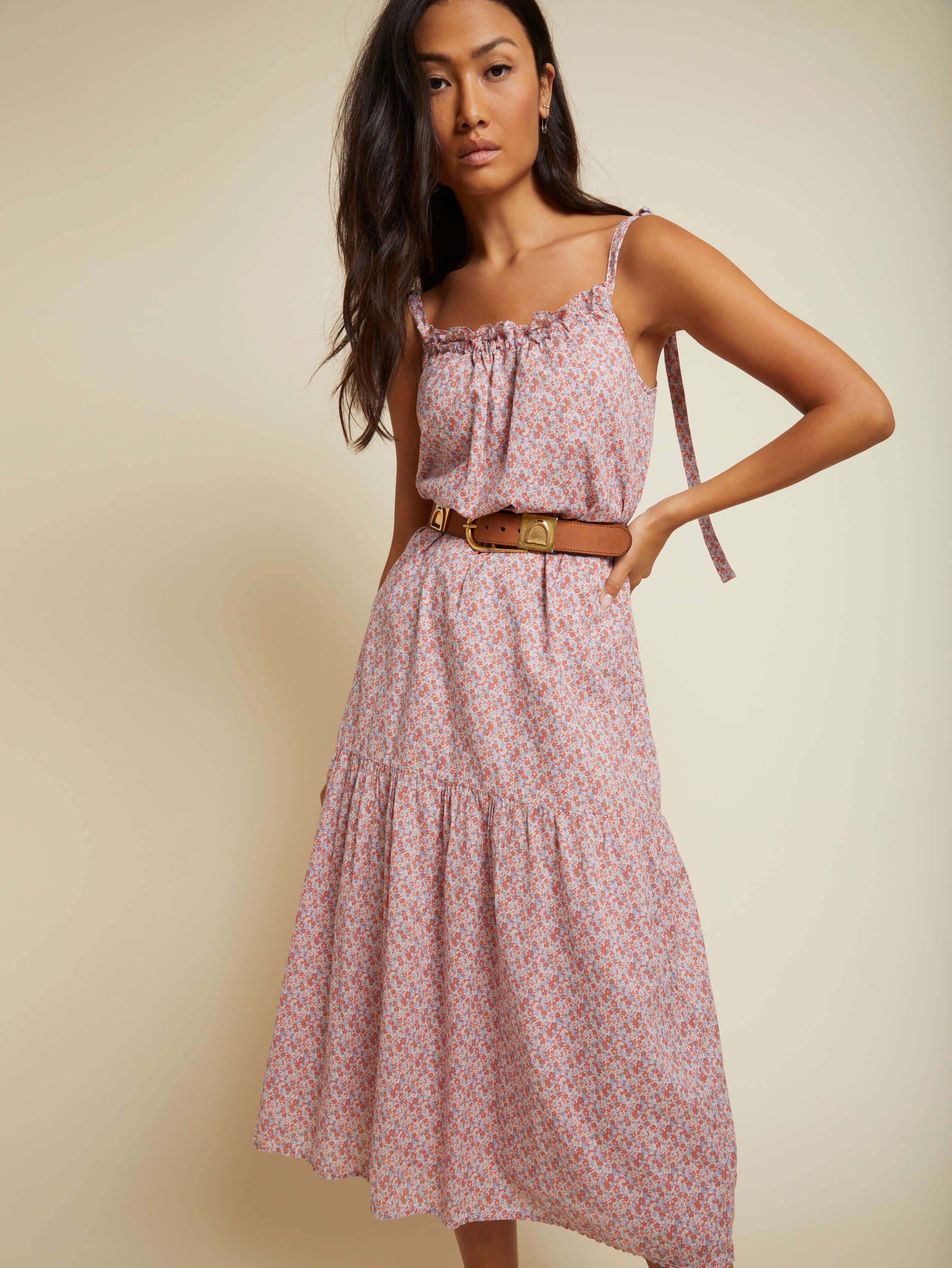 NATION LTD Sequoia Floral Halter Maxi Dress