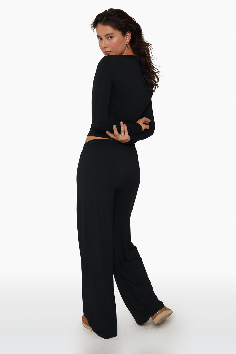 SET, CLASSIC SLEEP PANTS IN ONYX