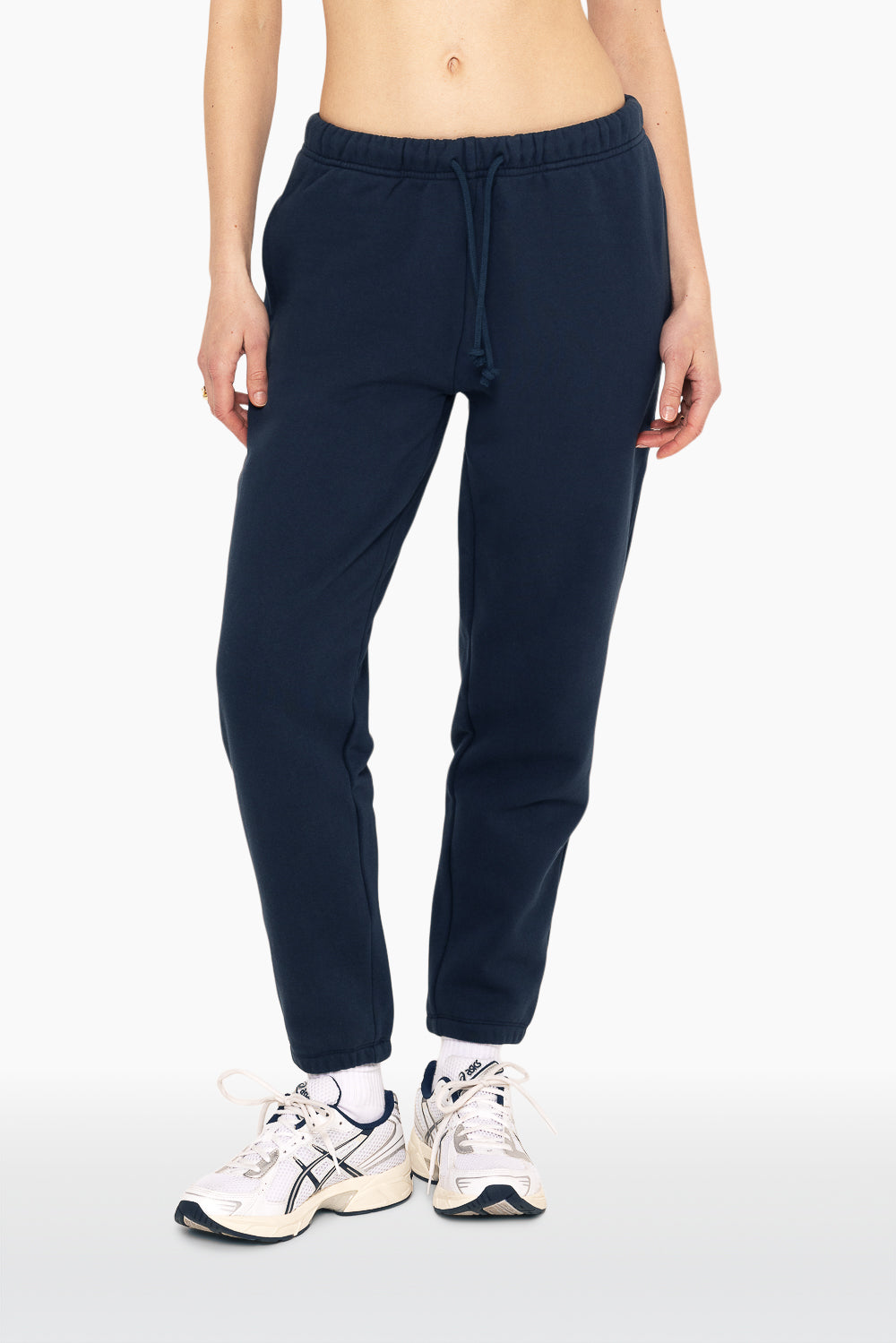 SET, EMBROIDERED HEAVYWEIGHT SWEATS DRAWSTRING SWEATPANTS IN OXFORD