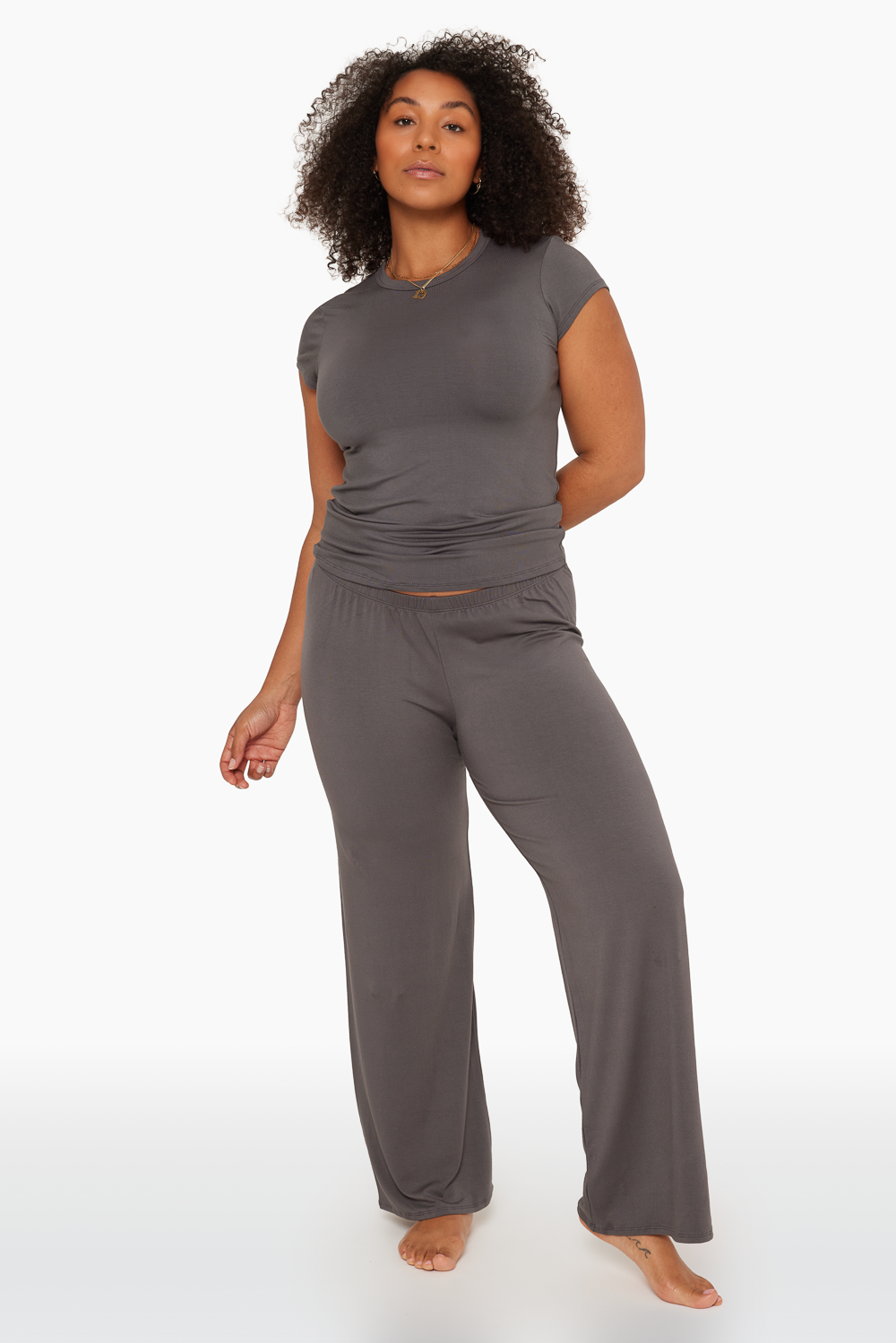 SET, SLEEP JERSEY CLASSIC SLEEP PANTS IN GRAPHITE