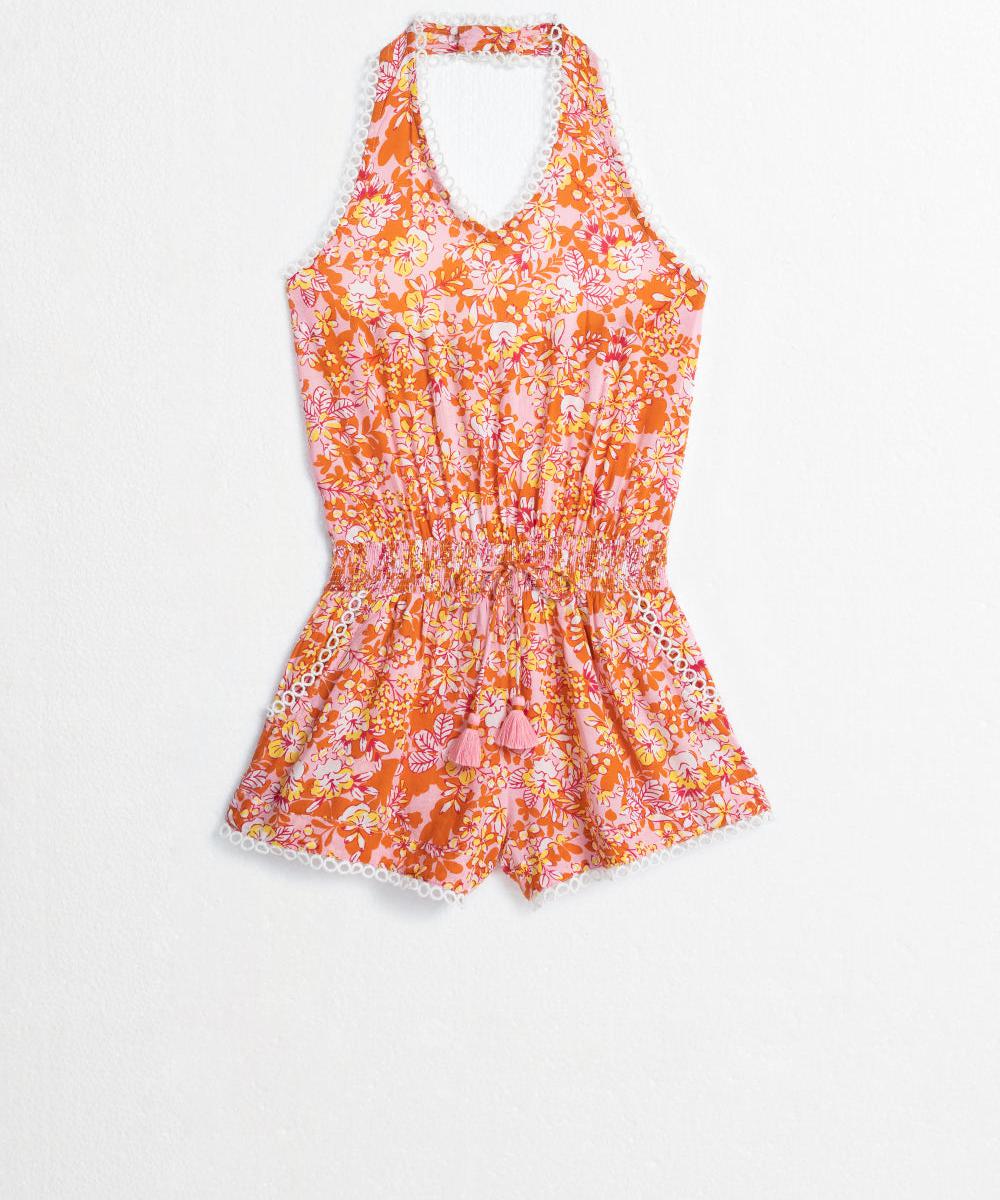 Kids Short Jumpsuit Beth - Pink Sweet Bell