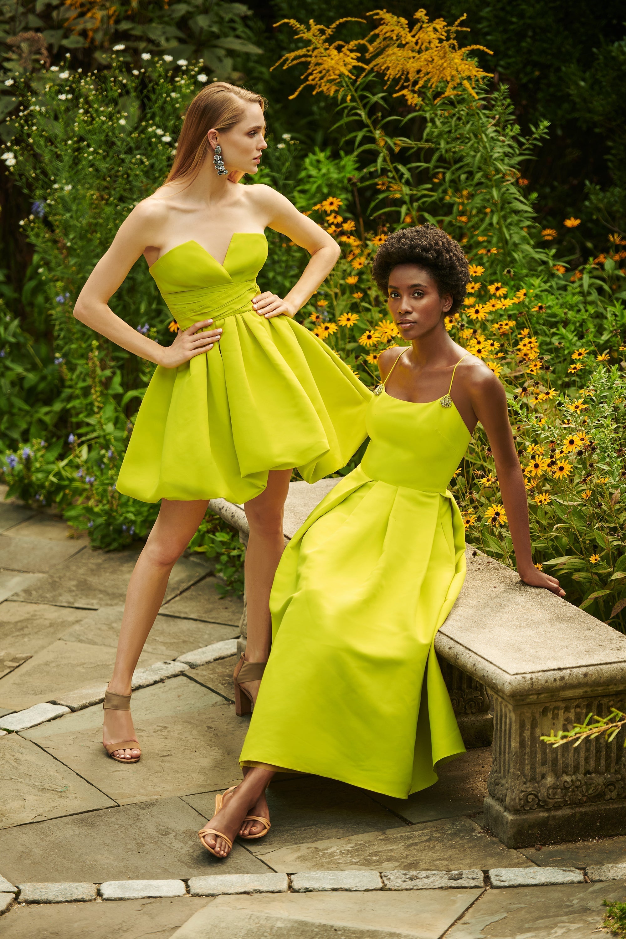 Maura Dress - Chartreuse - Final Sale