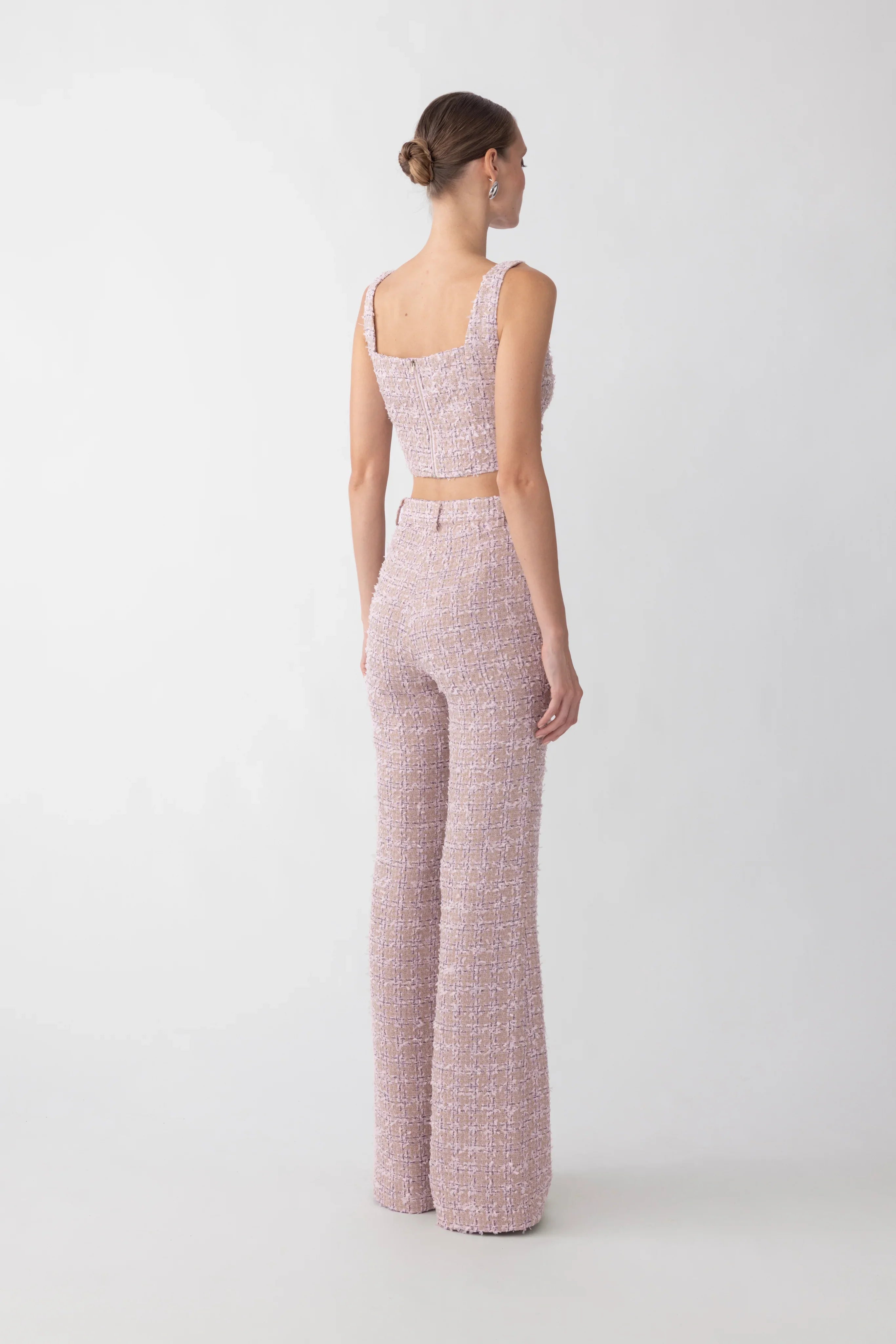 Asha Tweed Pant - Lilac