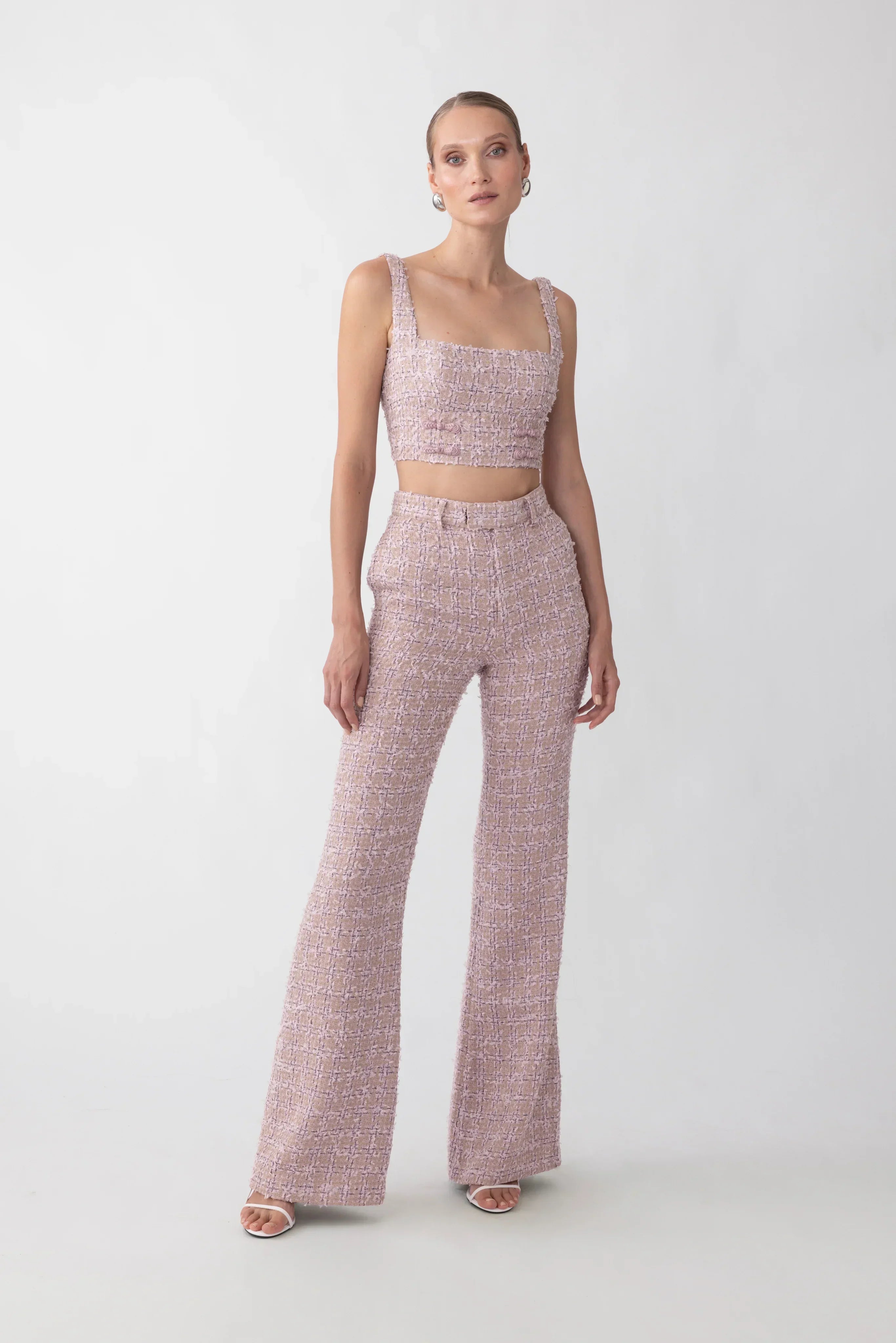 Asha Tweed Pant - Lilac
