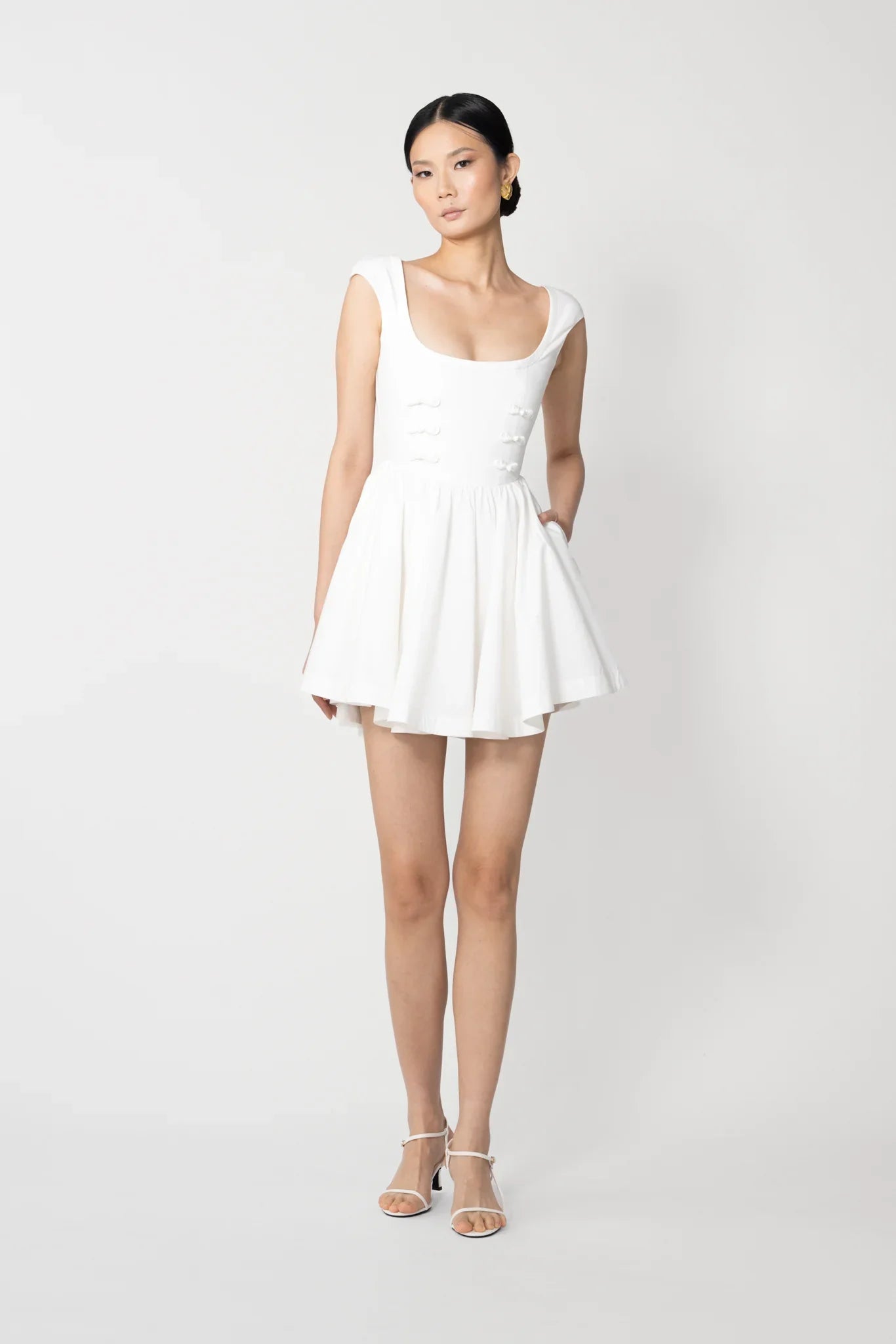Holland Embroidered Lace Dress - White