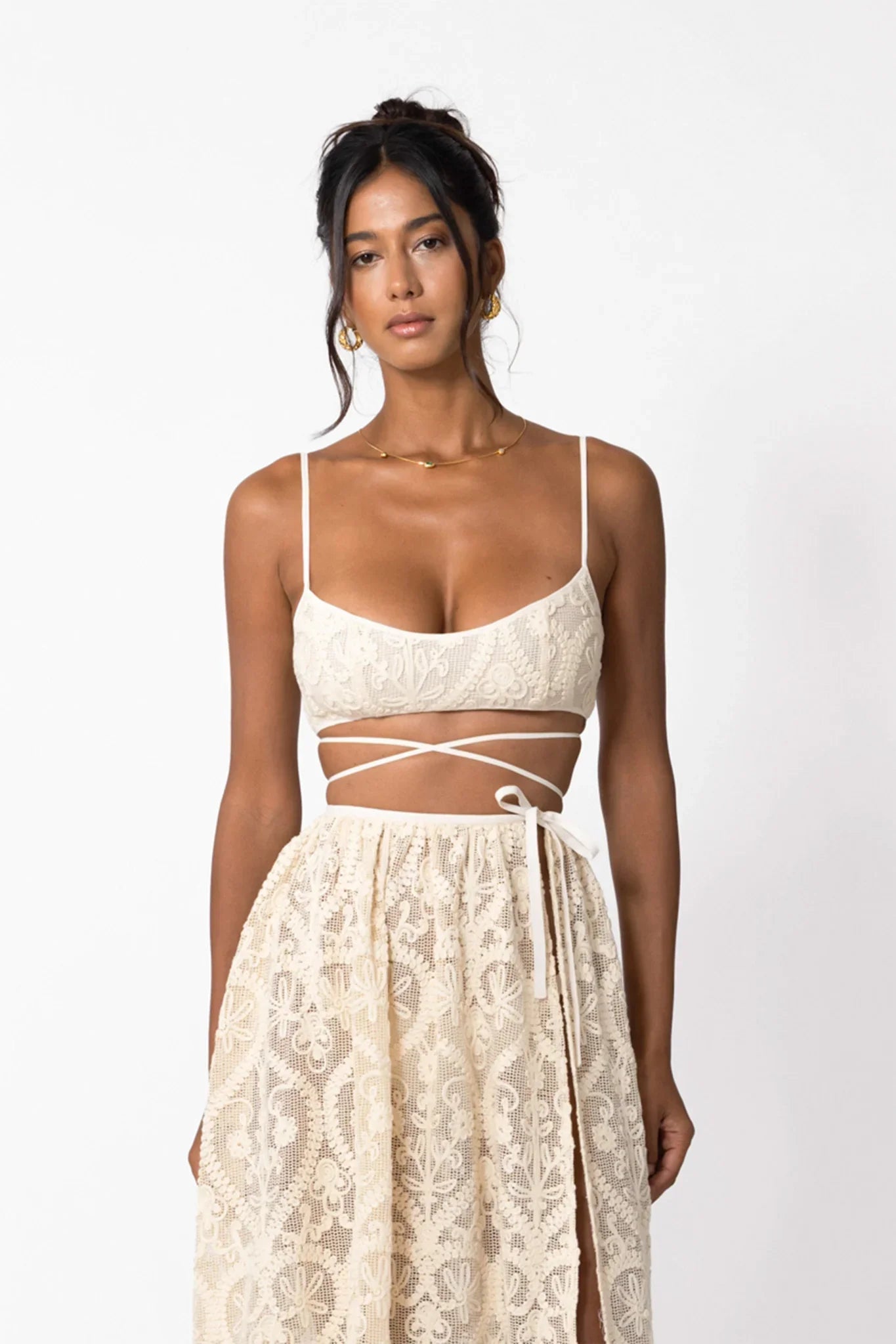 Amare Crochet Bralette - Vanilla Cream