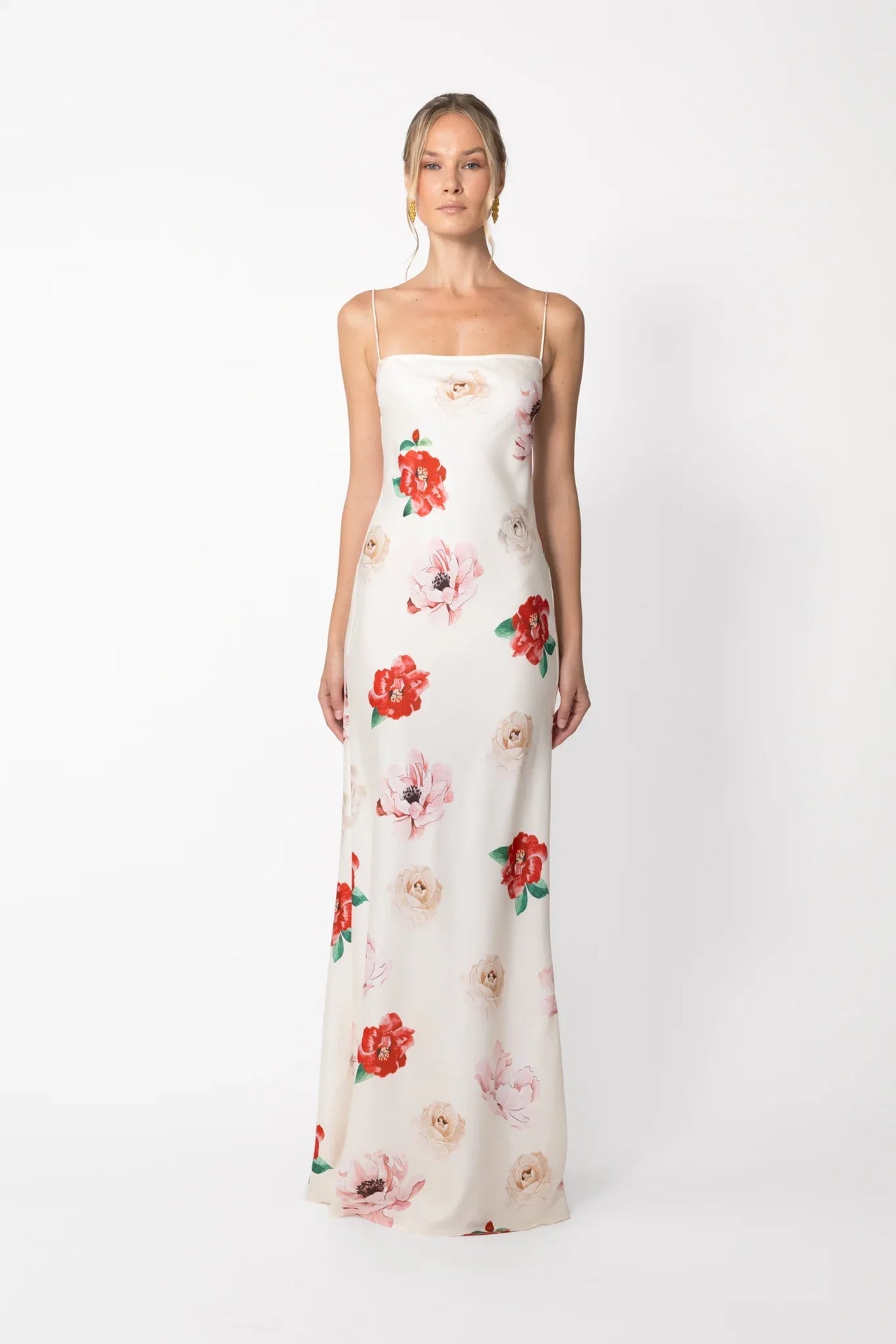 Elba Dress - White  Multi