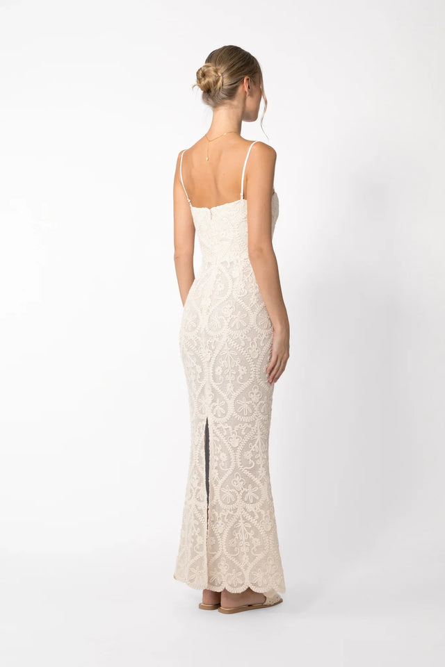 Amare Crochet Dress - Vanilla Cream