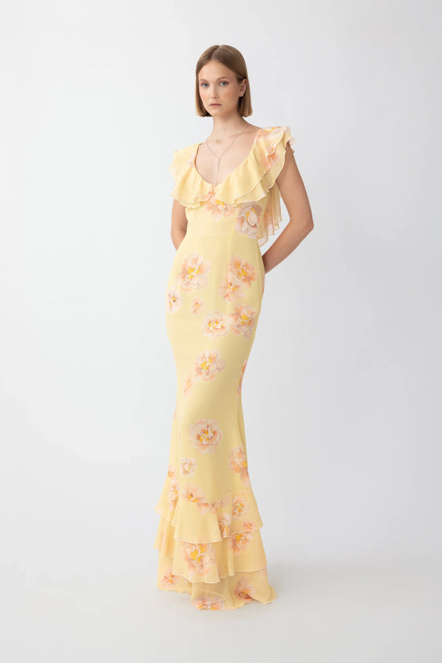 Gaia Dress - Yellow  Multi