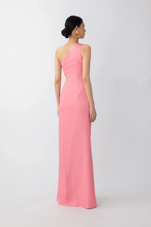 Helene One-shoulder Dress - Coral Pink