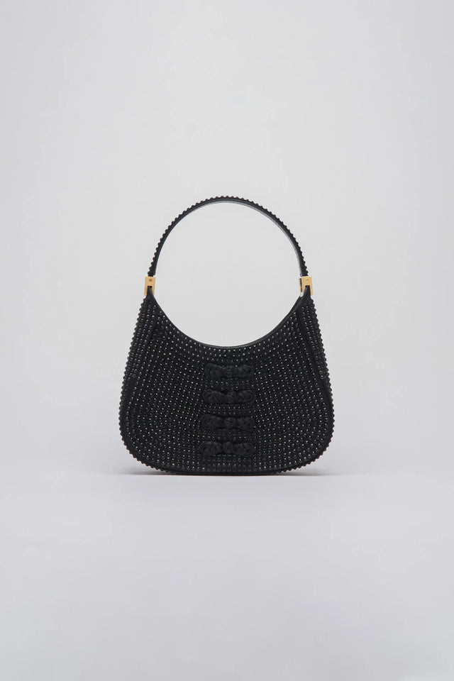 Mini Sau Crystal Mini Bag - Black