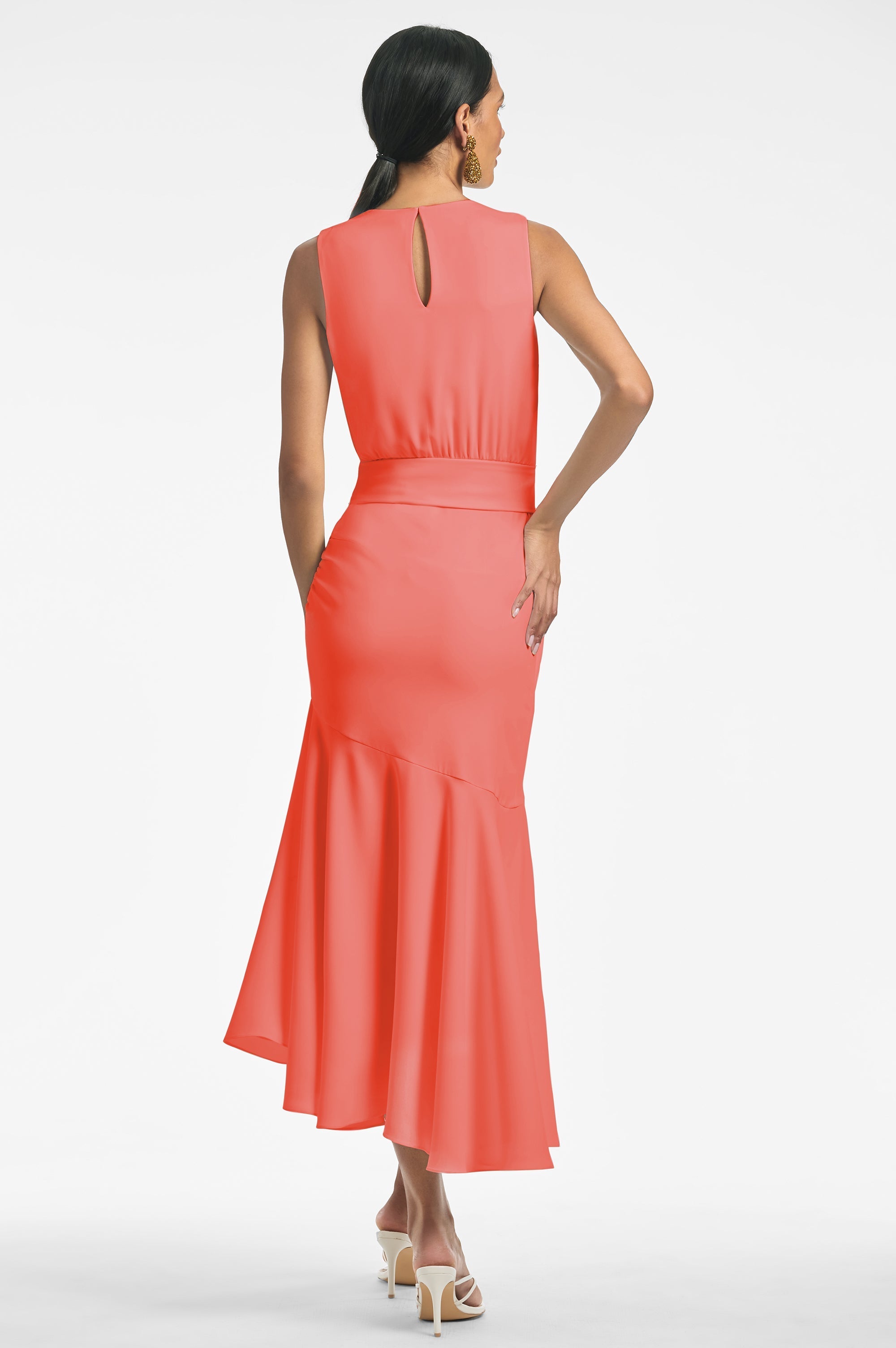 Sleeveless Camila Dress - Coral - Final Sale