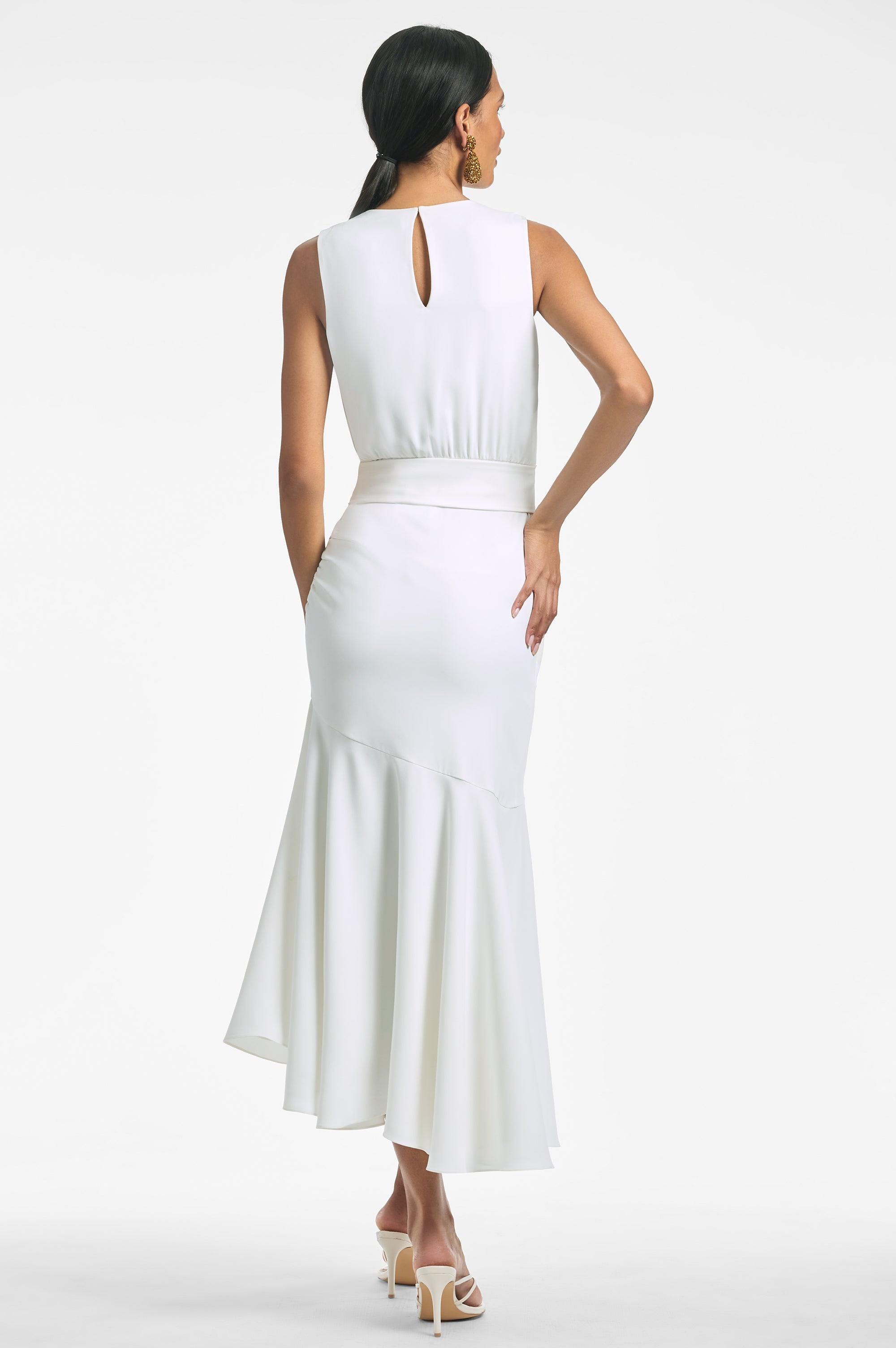 Sleeveless Camila Dress - Ivory - Final Sale