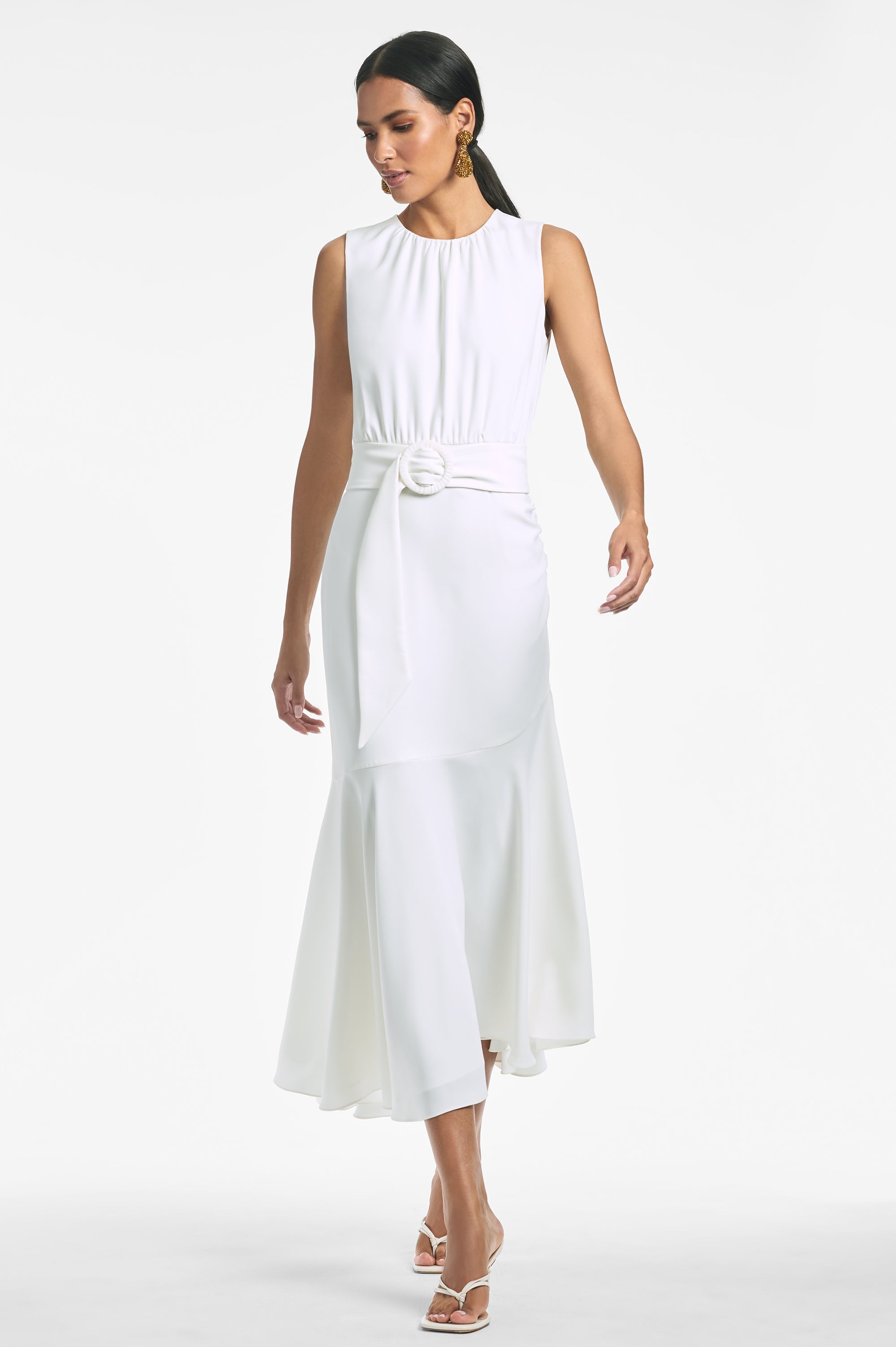 Sleeveless Camila Dress - Ivory - Final Sale