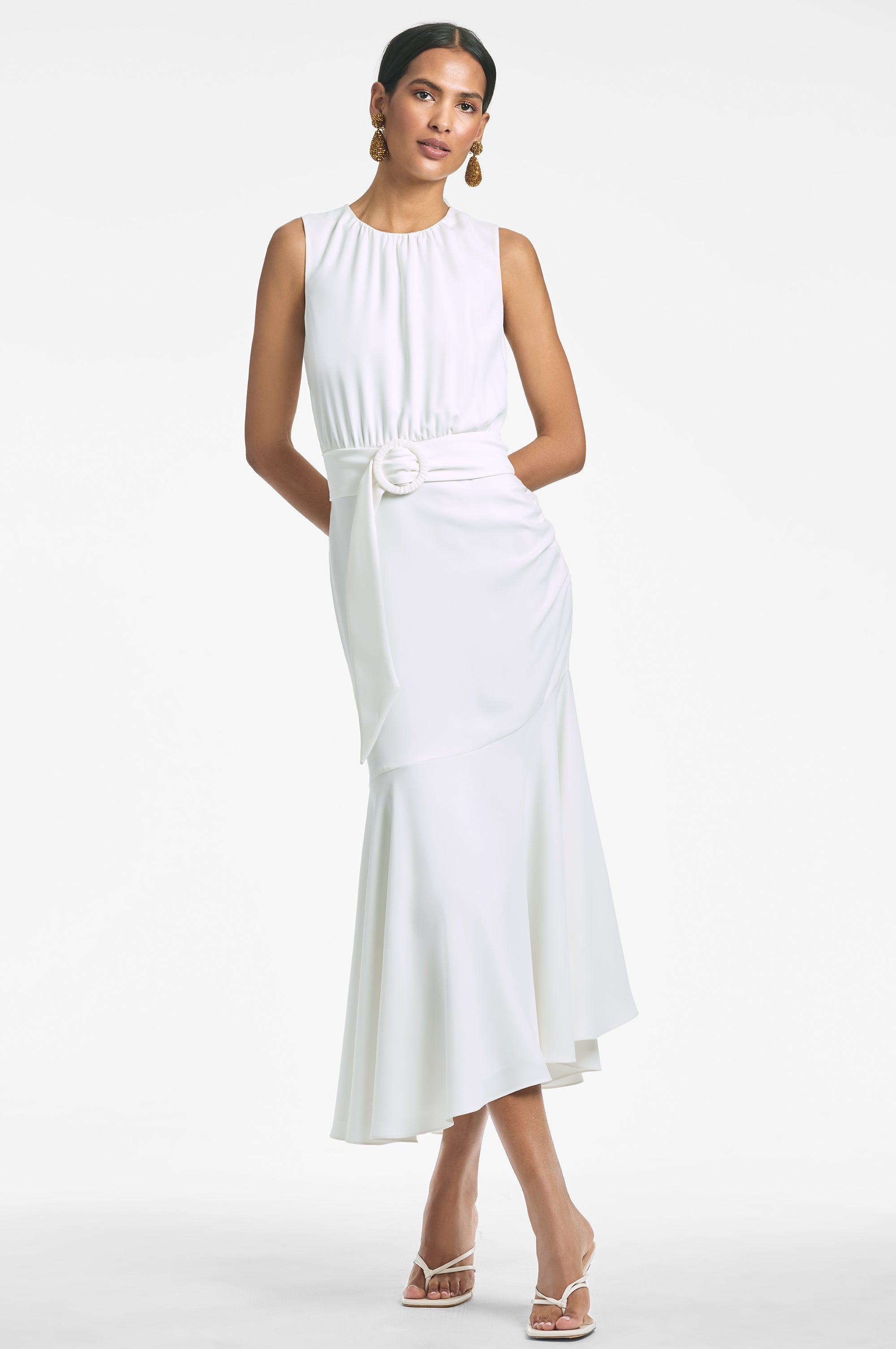 Sleeveless Camila Dress - Ivory - Final Sale