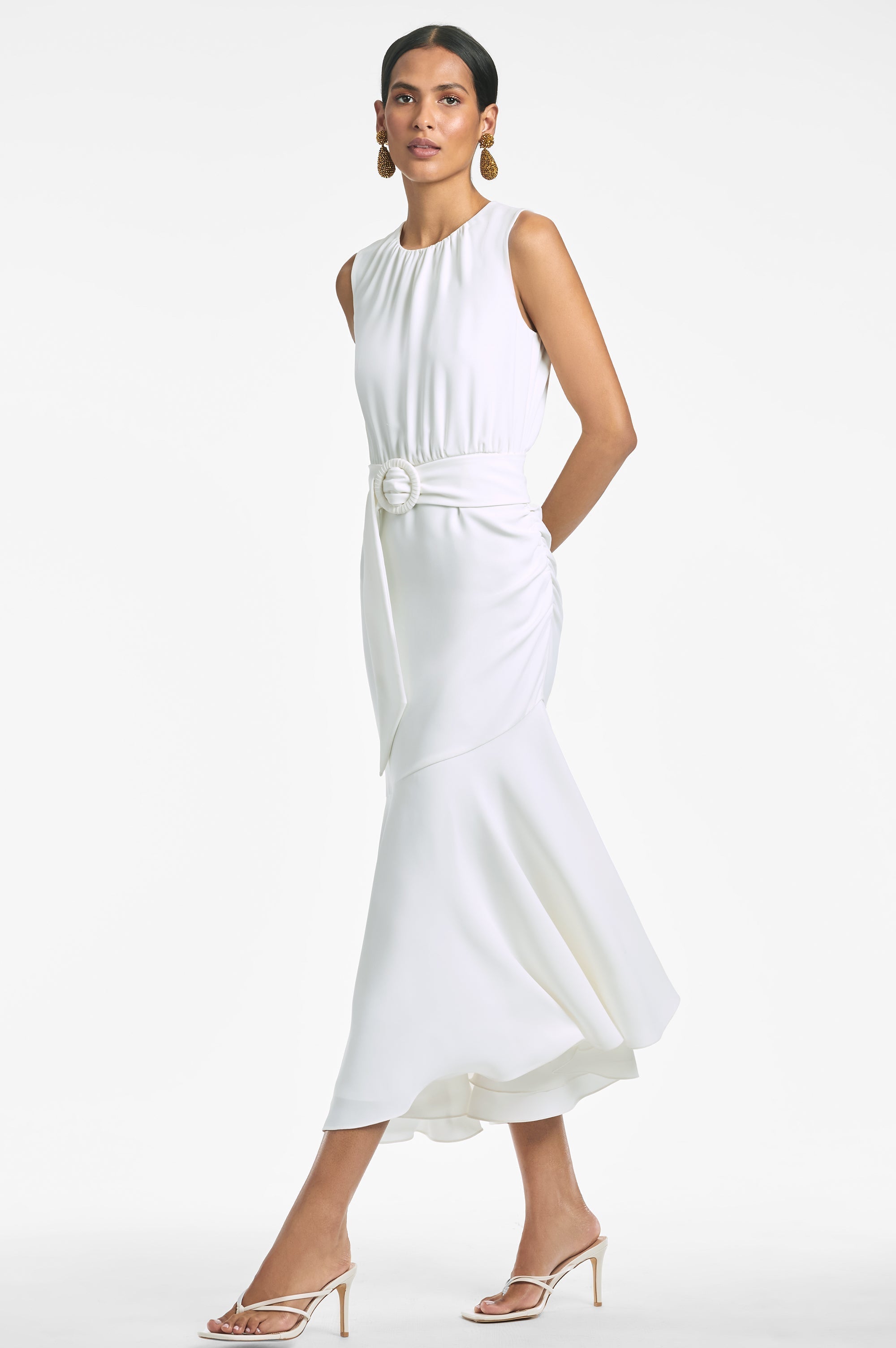 Sleeveless Camila Dress - Ivory - Final Sale