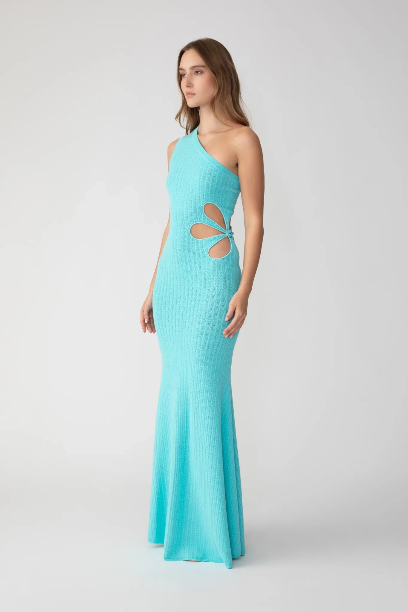 Dion Knit Dress - Aqua Blue