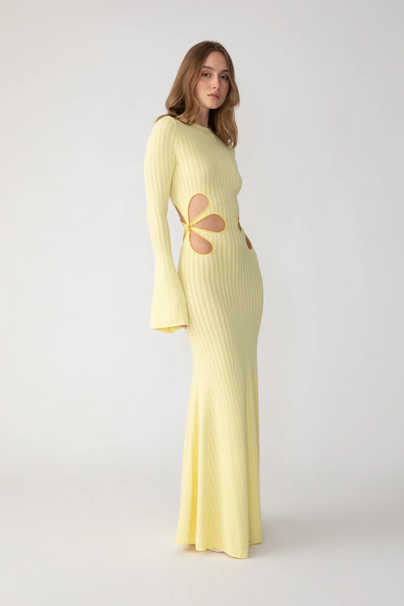 Destiny Knit Dress - Popcorn Yellow