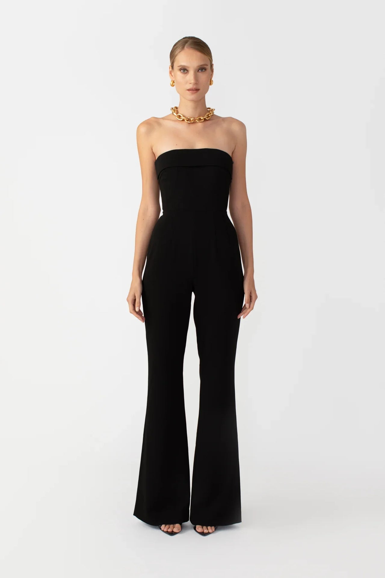 Imogen Strapless Jumpsuit - Black