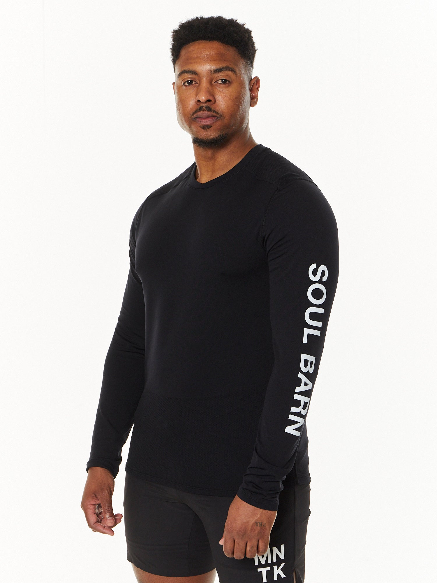 Breeze Seamless Long Sleeve Black | Soul by SoulCycle