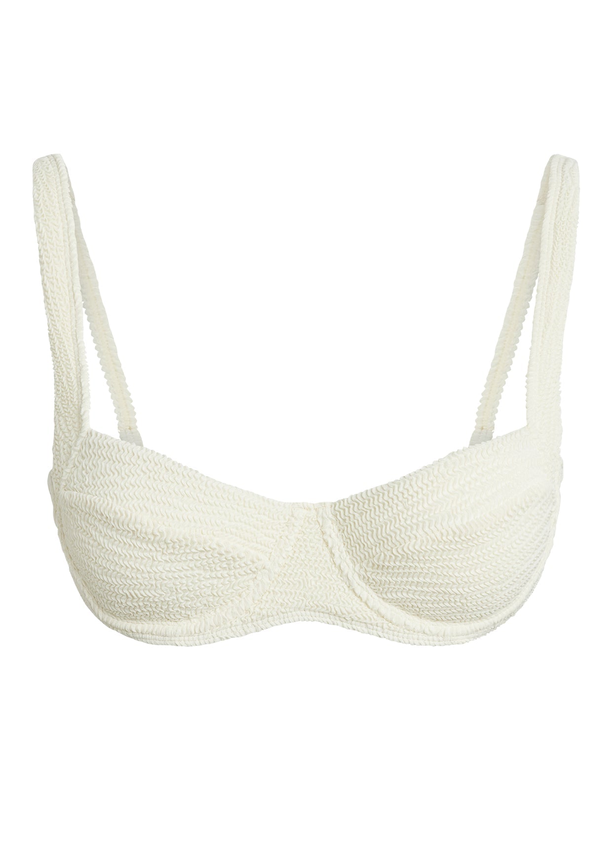 Sorrento Top - Ivory Crinkle