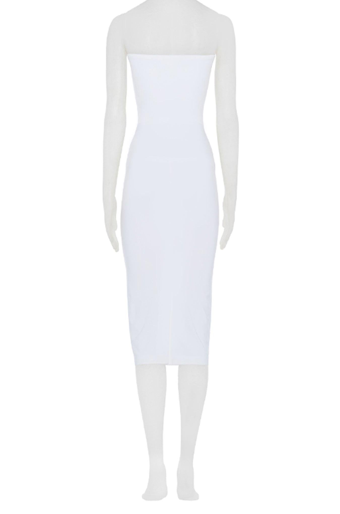 STRAPLESS DRESS TO KNEE