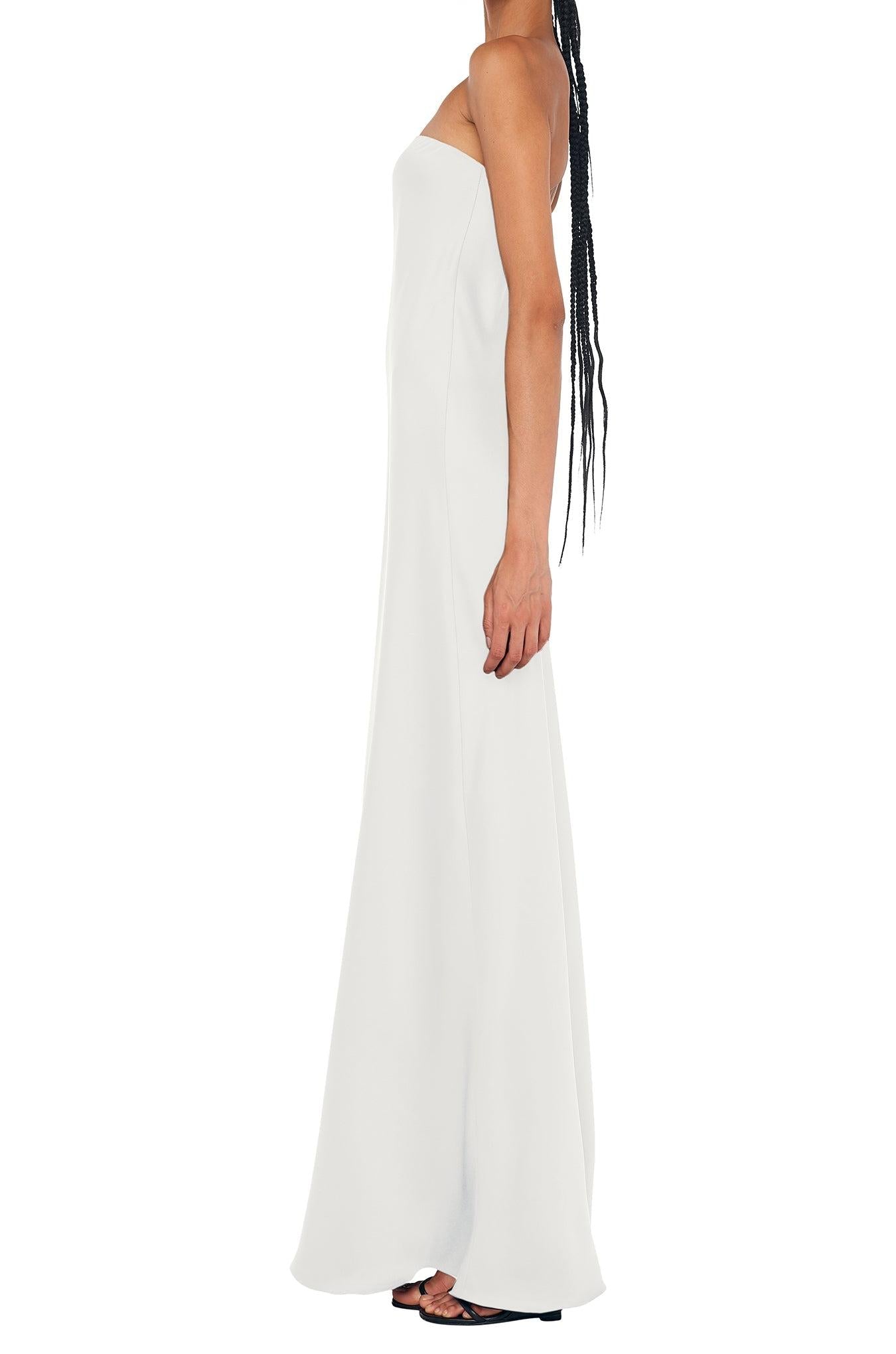 BIAS STRAPLESS GOWN
