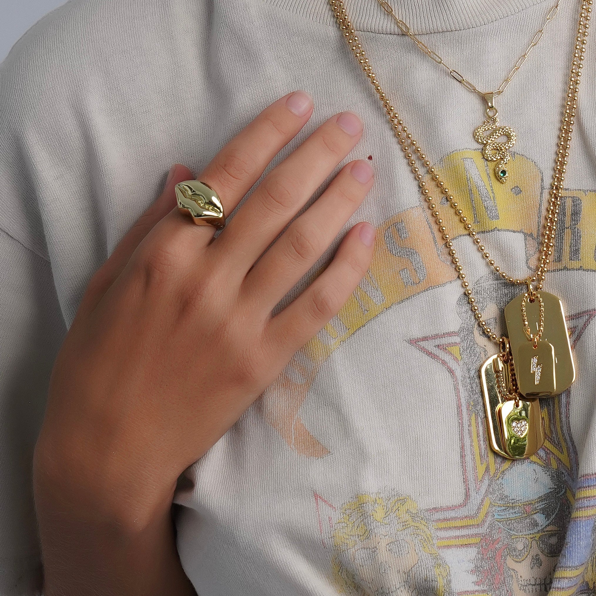 The Pucker Up Chunky Ring