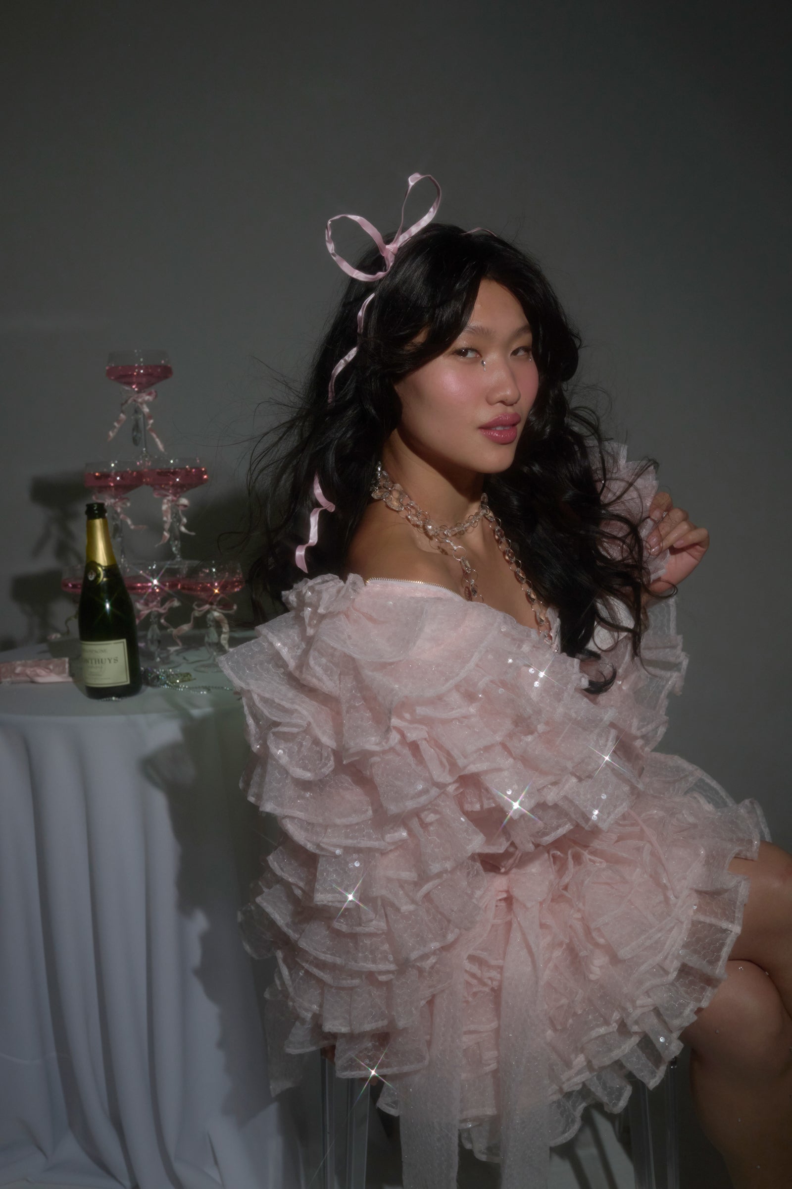 Sparkling Petit Chou Boa Jacket