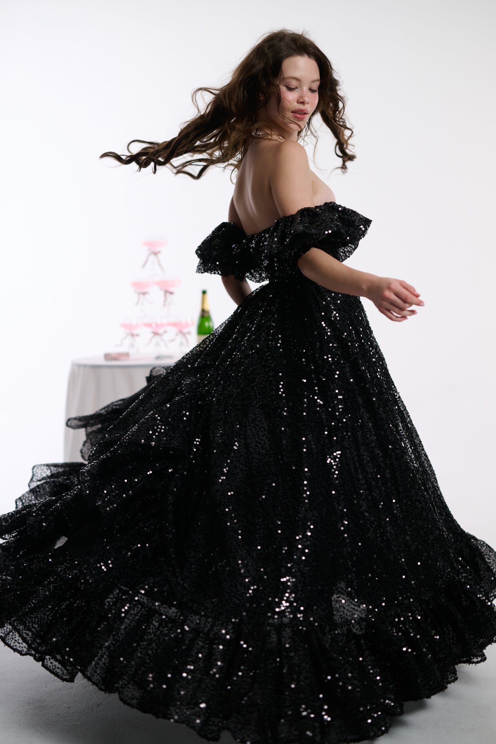 The Onyx Rose Bloom Gown