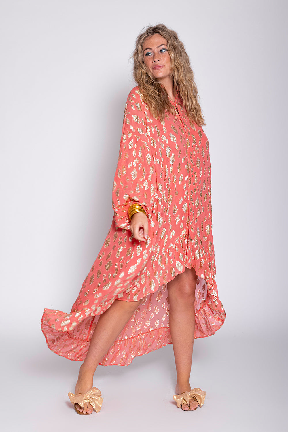 AZELIE DRESS ANKARA BLUSH