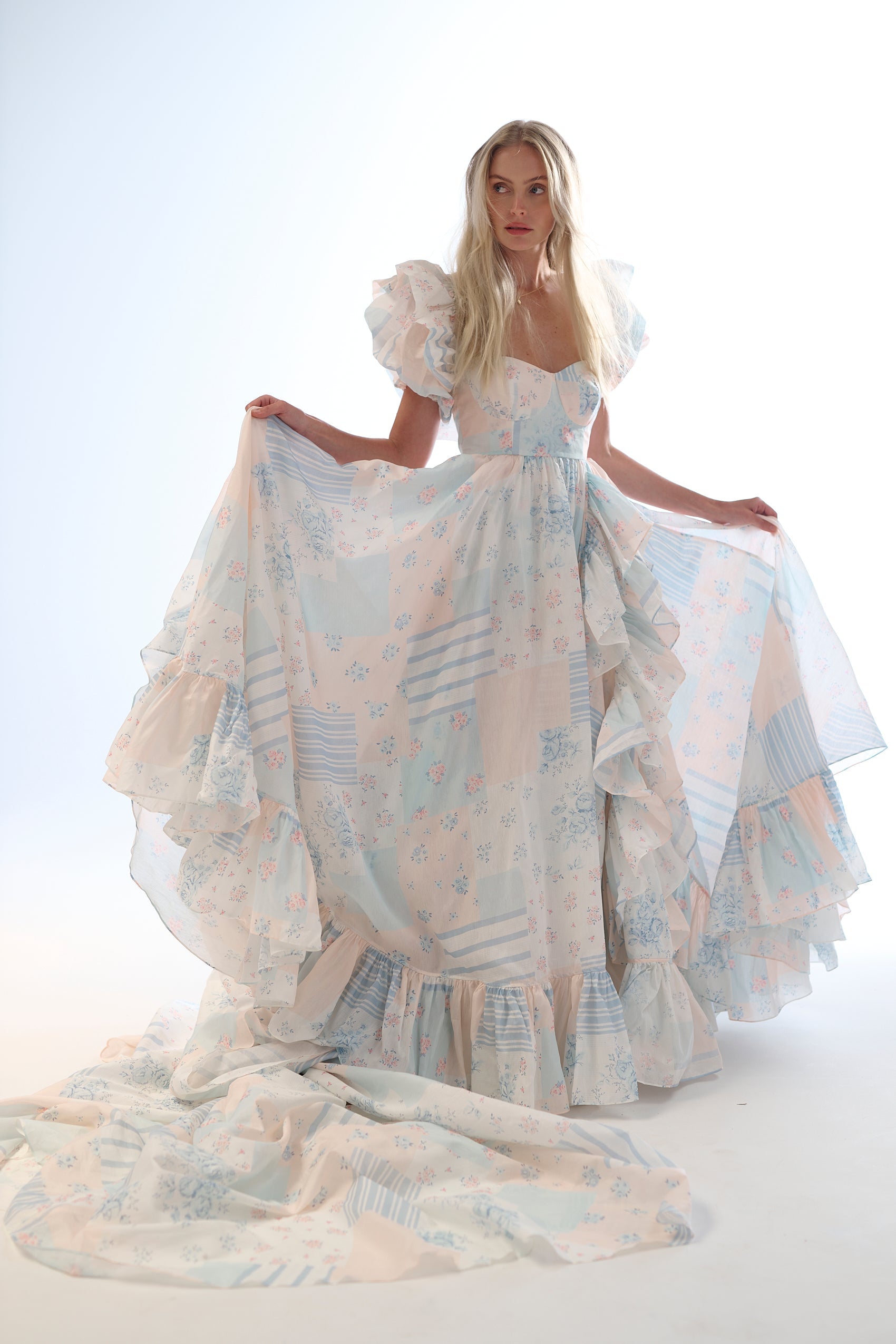 The Babysitter Silk Organdy In Bloom Gown