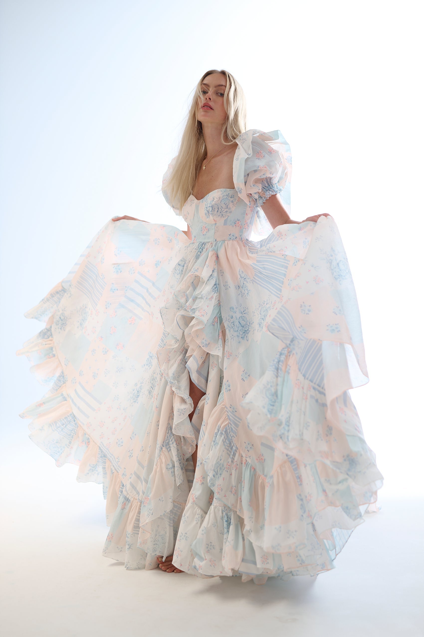 The Babysitter Silk Organdy In Bloom Gown