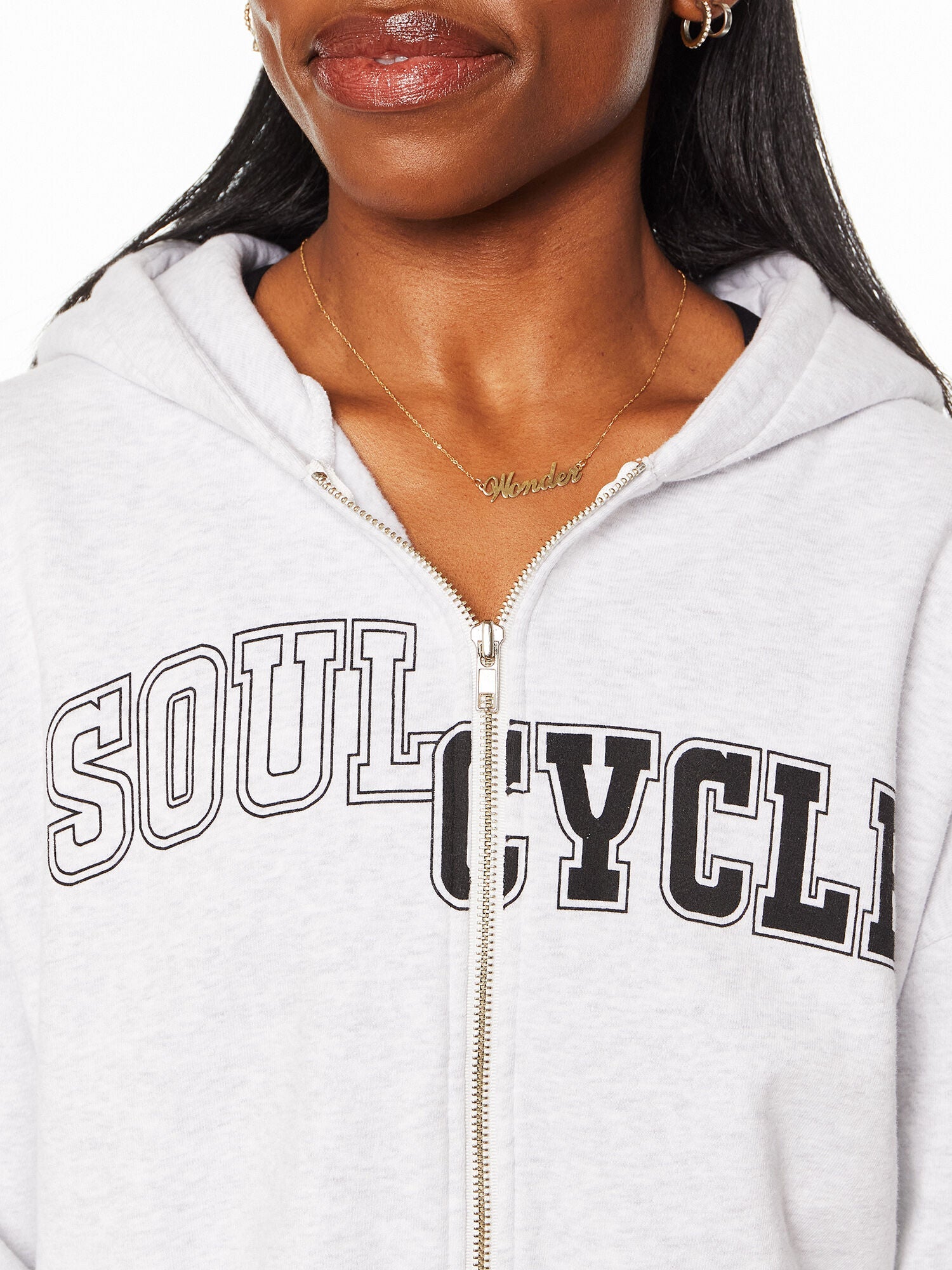 Marissa Cropped Zip Up Hoodie | Soul by SoulCycle