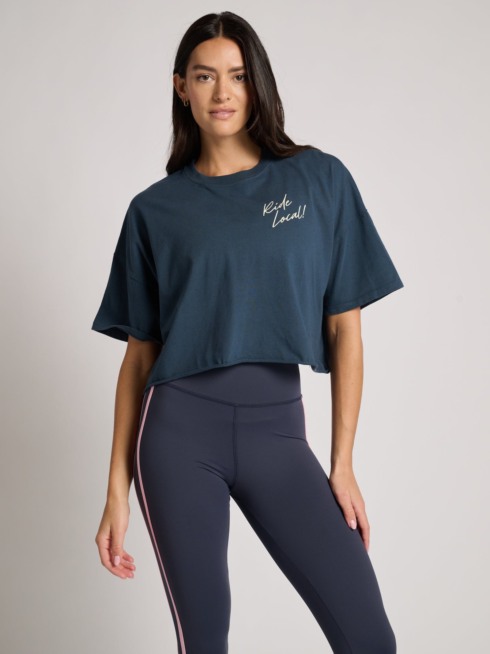 Emily Cropped Boyfriend Tee | Soul by SoulCycle