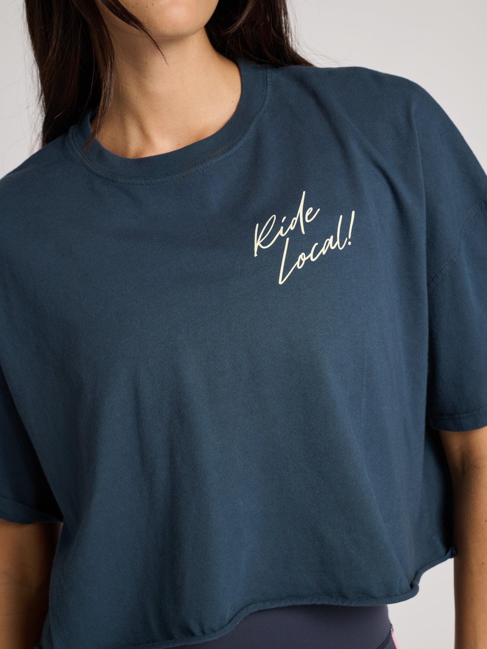 Emily Cropped Boyfriend Tee | Soul by SoulCycle