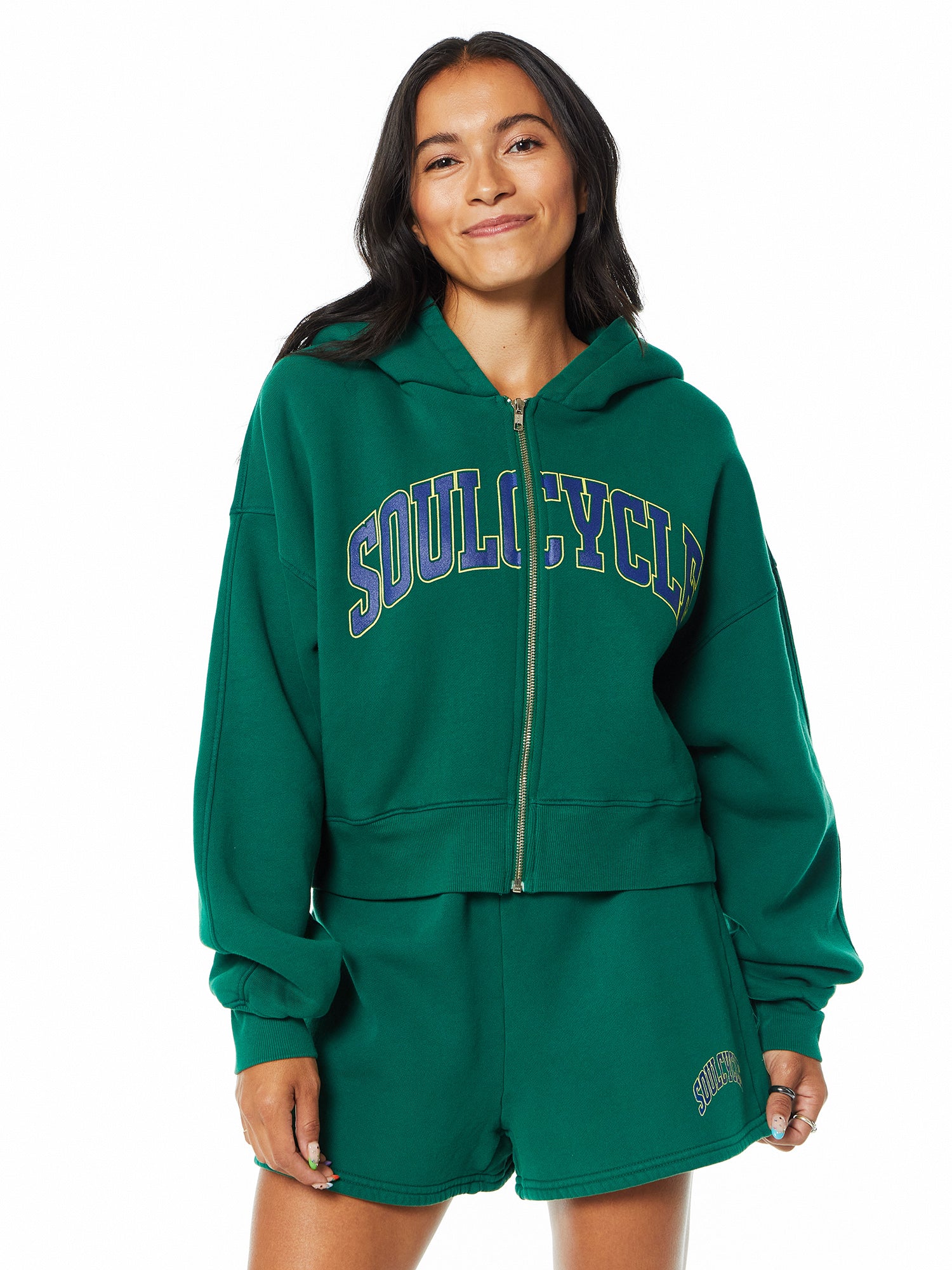 Marissa Crop Zip Sweatshirt | Soul by SoulCycle