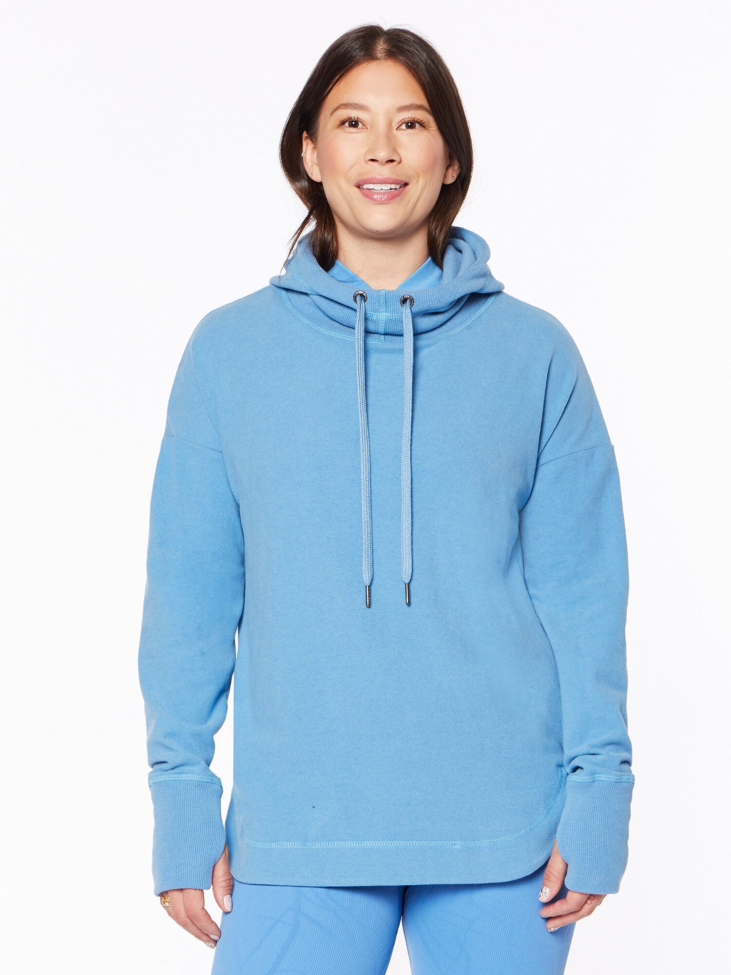 Escape Luxe Fleece Hoodie Regatta Blue | Sweaty Betty