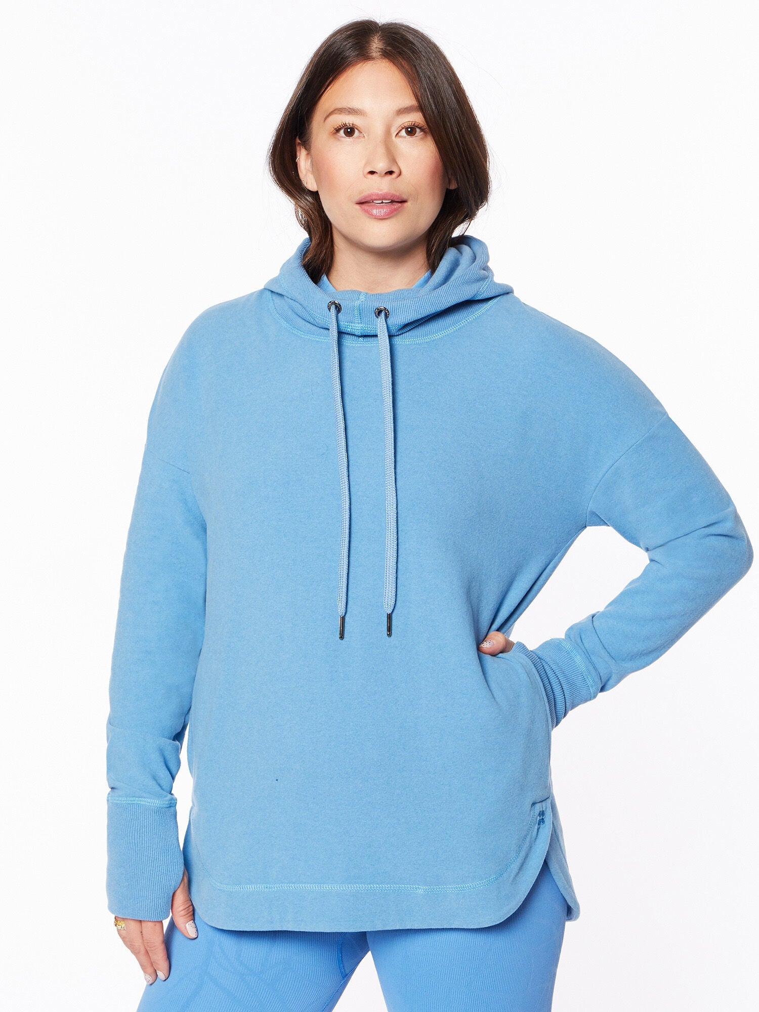 Escape Luxe Fleece Hoodie Regatta Blue | Sweaty Betty