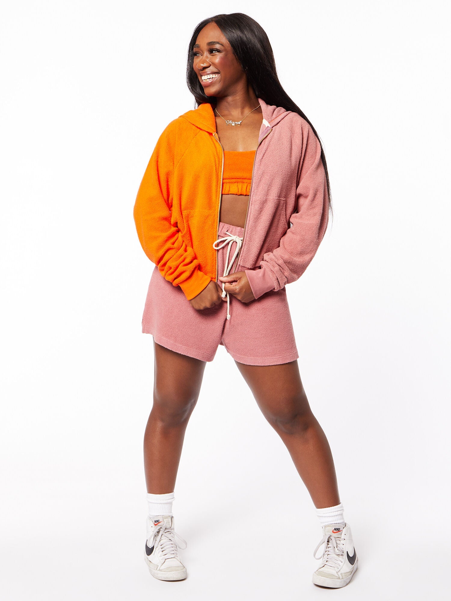 Terry Duo Zip Up Hoodie | Donni