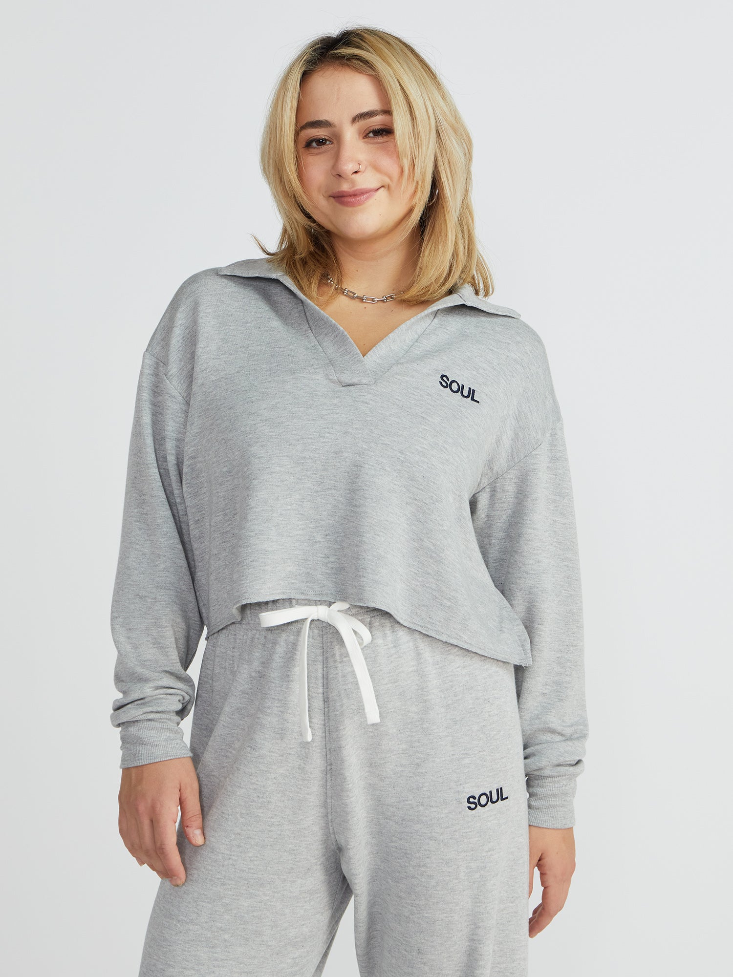 Joan Fleece Polo Sweatshirt | SPLITS59