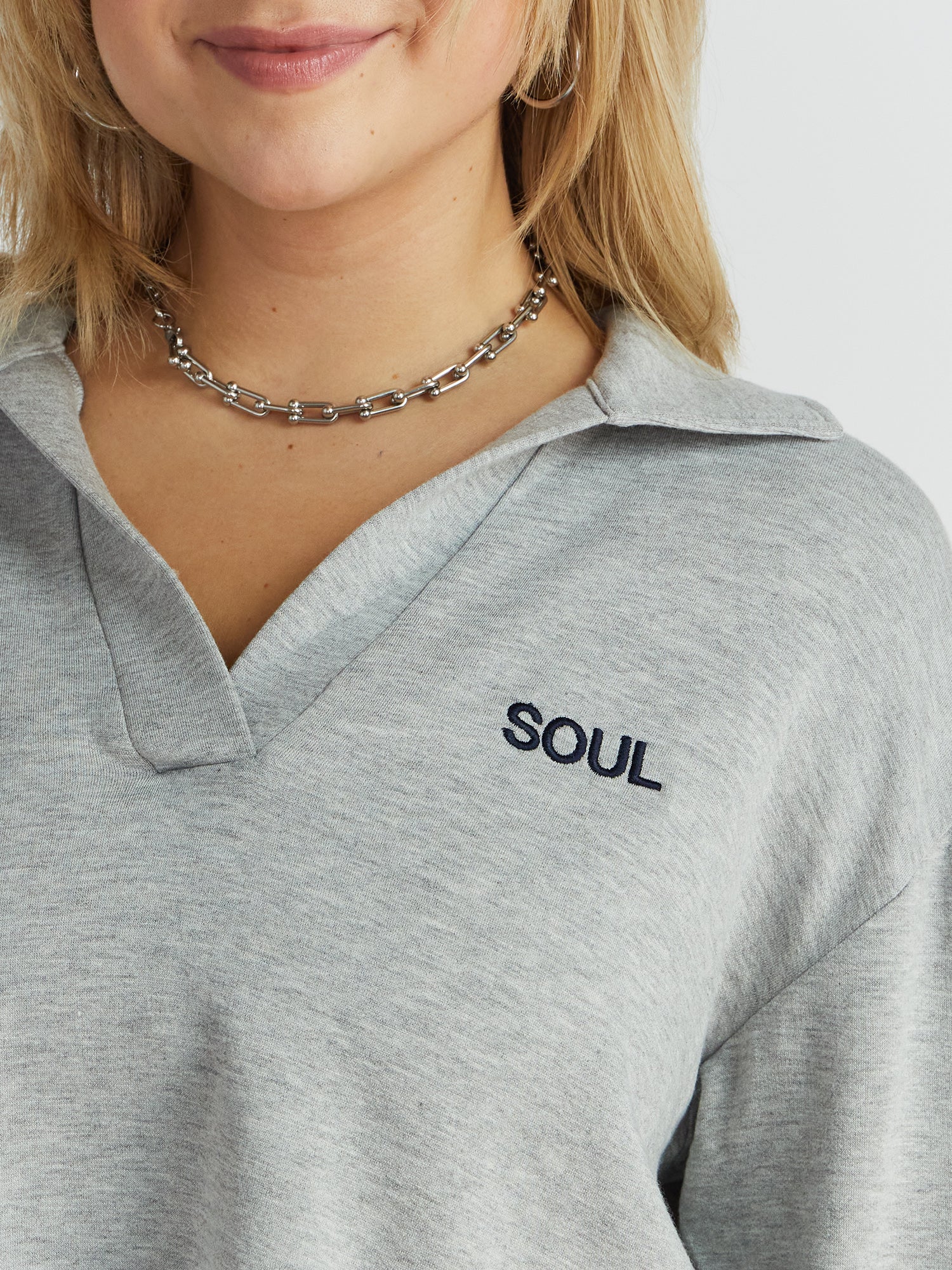 Joan Fleece Polo Sweatshirt | SPLITS59
