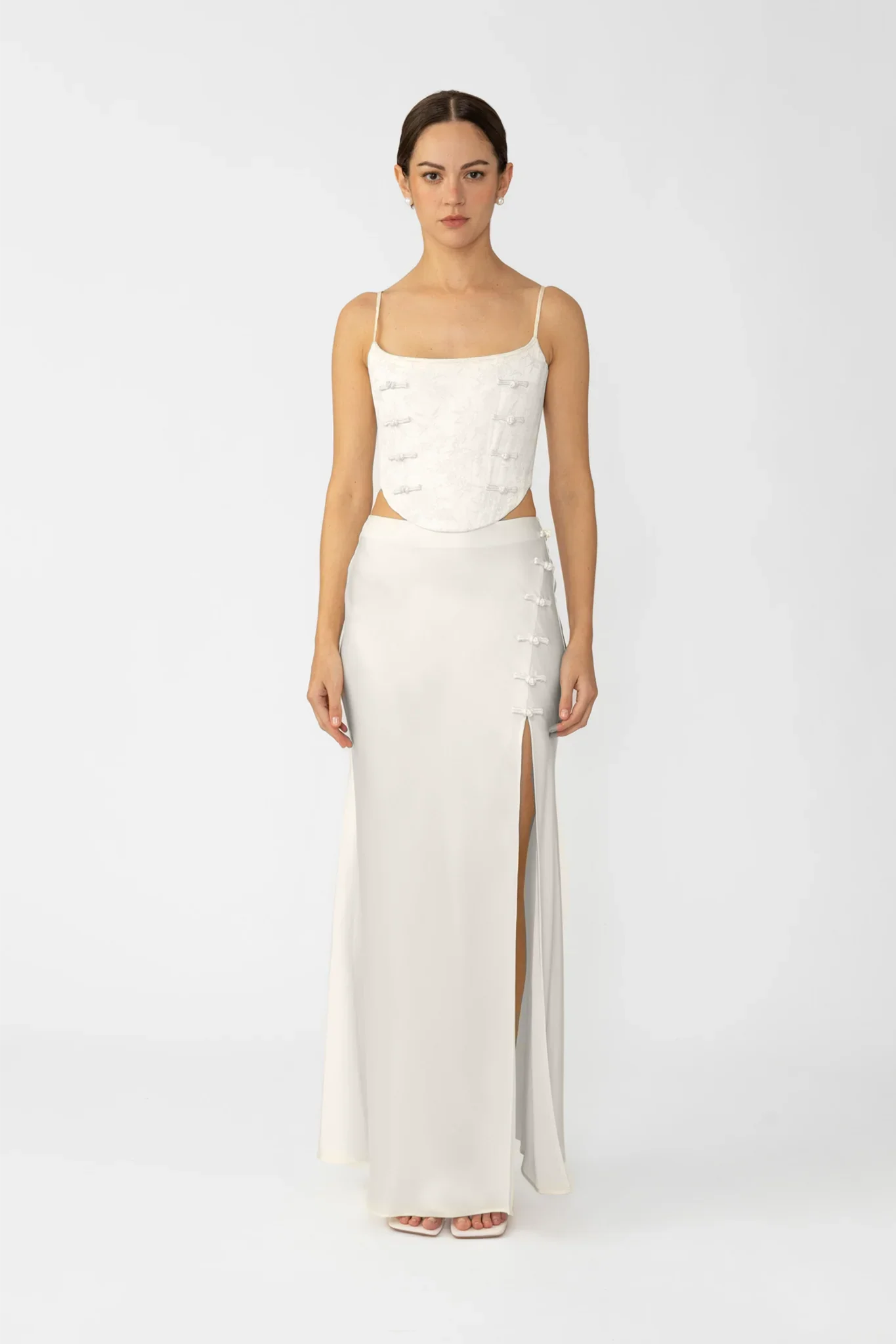 Nadia Corset Top - Ivory