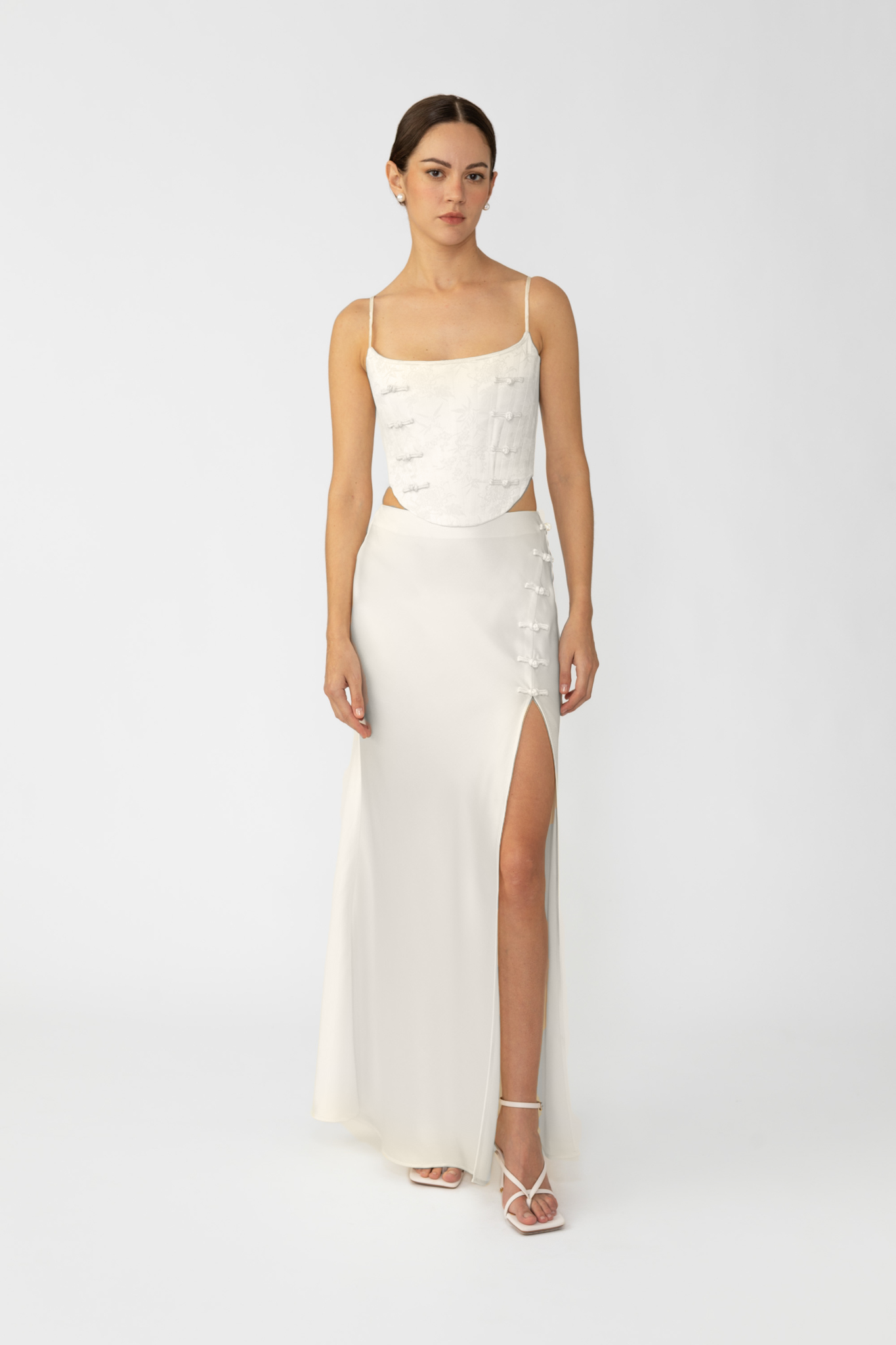 Nadia Corset Top - Ivory