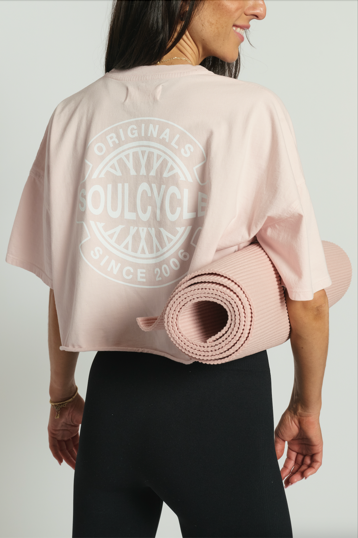 Emily Cropped Boyfriend Tee | Soul by SoulCycle
