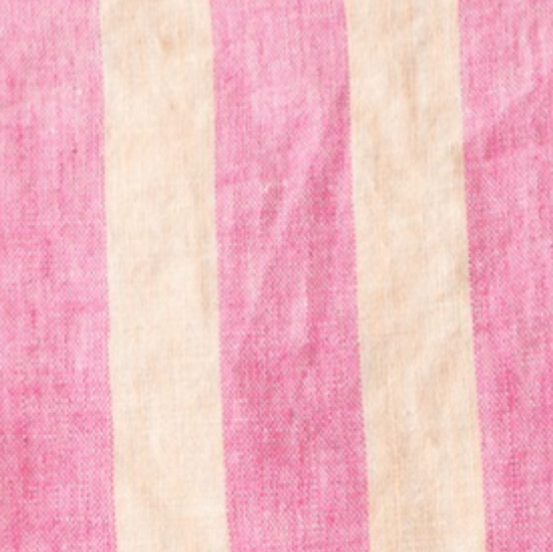 Resort Linen Tank - Peach / Malibu Pink Stripe