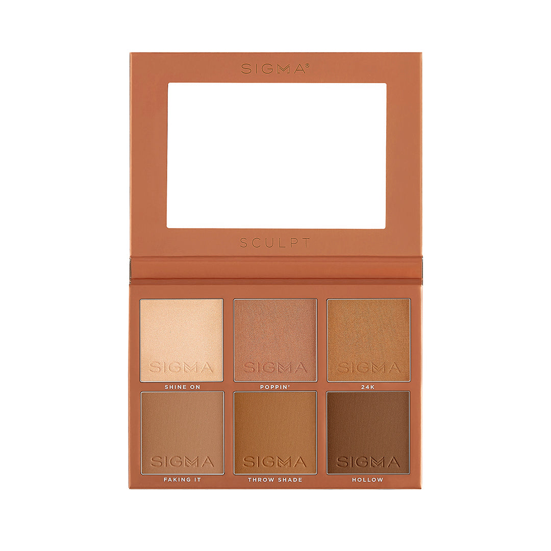 SCULPT HIGHLIGHT + CONTOUR PALETTE OPEN