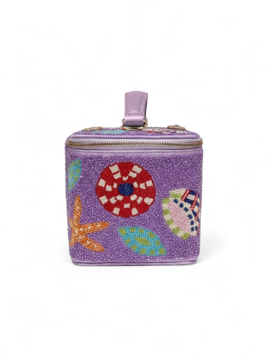Seahorse Vanity Box Bag Purple - will take 2-4 weeks to arrive