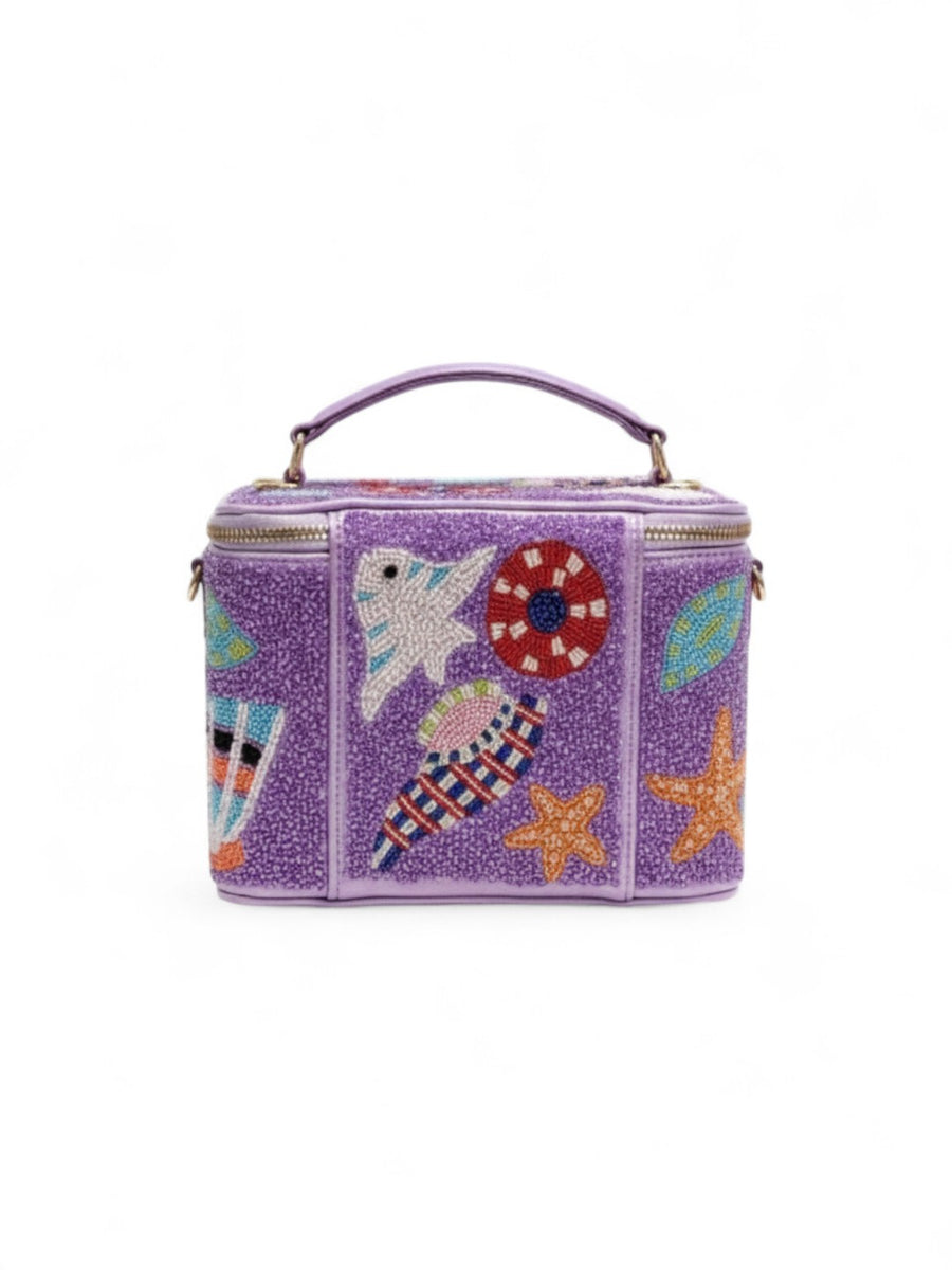 Seahorse Vanity Box Bag Purple - will take 2-4 weeks to arrive